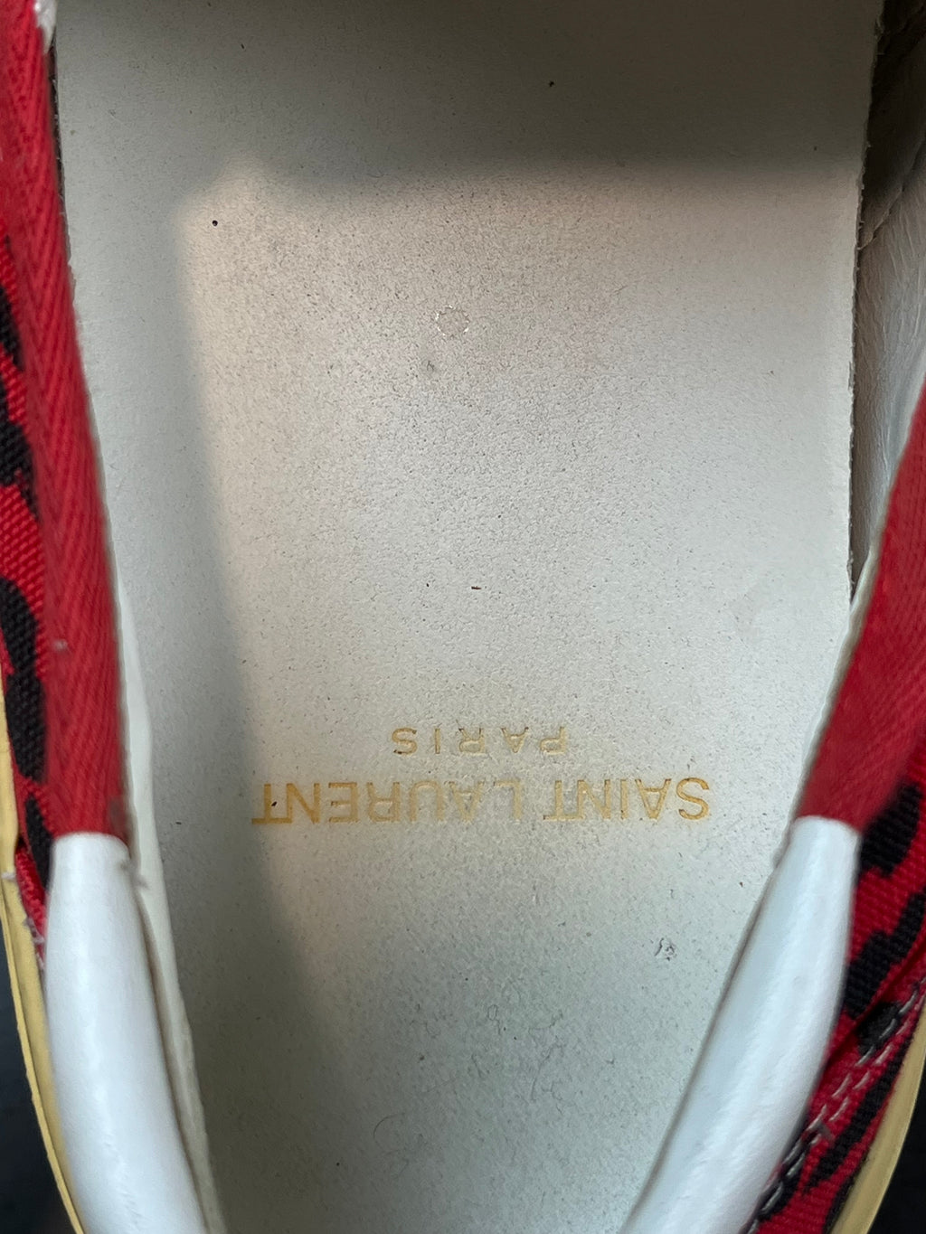 Saint Laurent Paris “Babycat” Slip Ons By Hedi Slimane