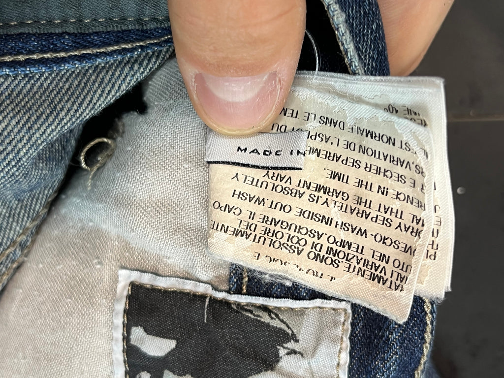 FW08 Rick Owens Drkshdw “Dirty Blue” Detroit Denim