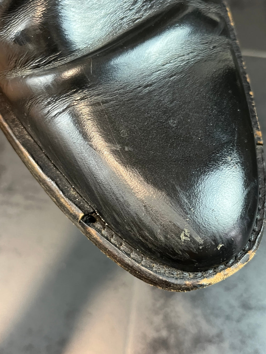 AW03 Dior “Luster” Patent Leather Black Boots