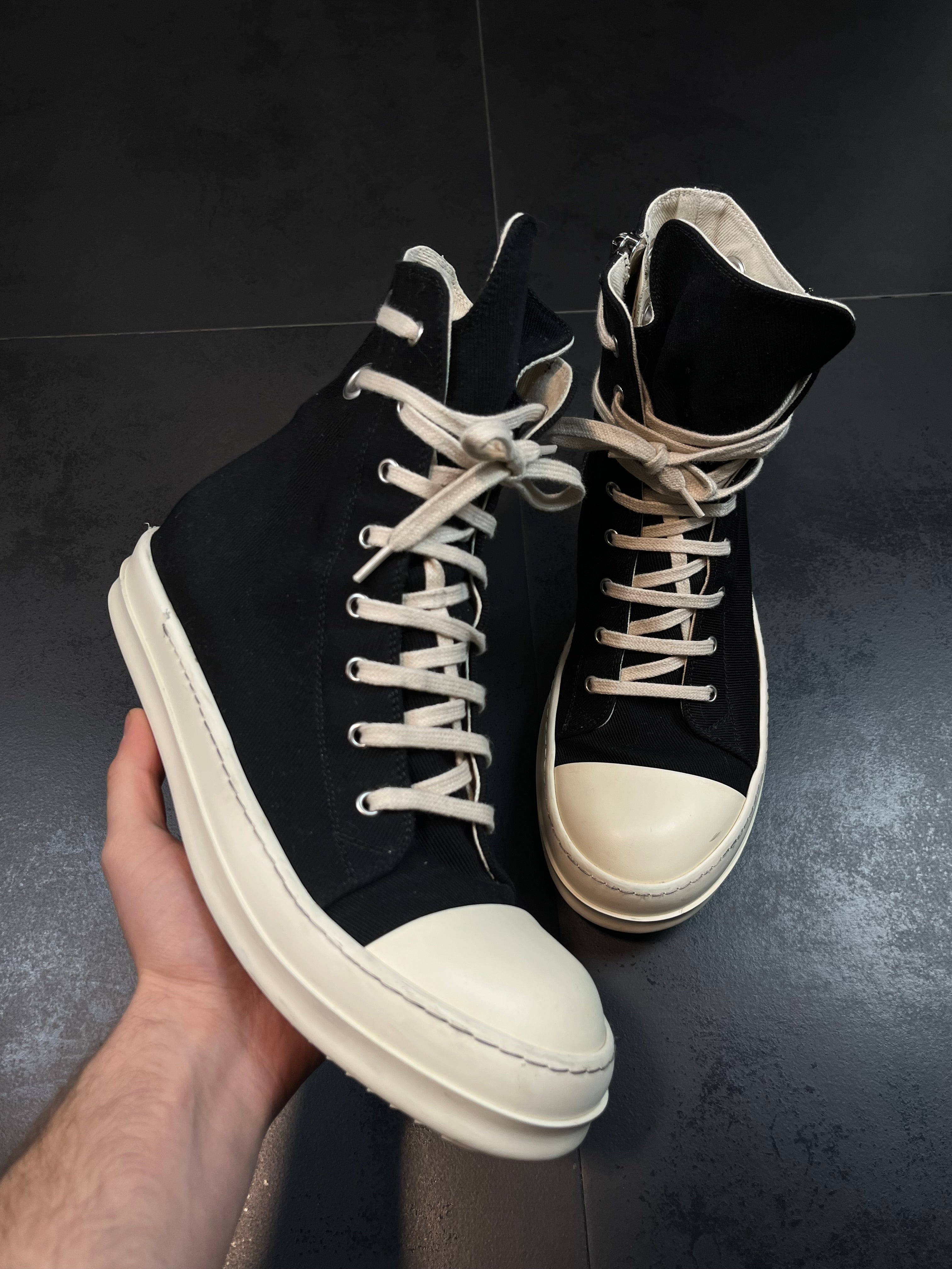 FW25 Rick Owens Drkshdw Concordians “Gimp” Eyelets Ramones