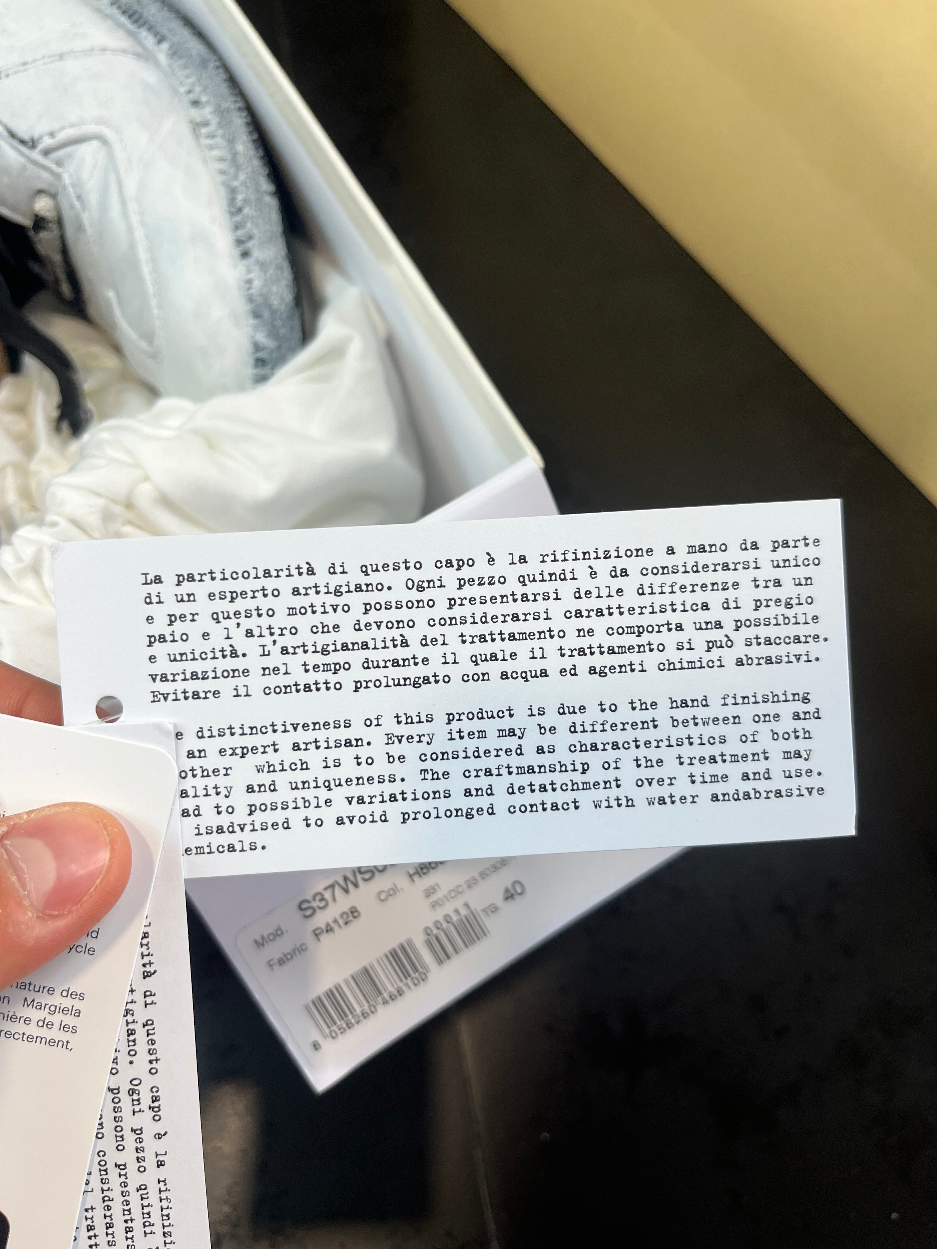 Maison Margiela "Replica" Bianchetto Gats