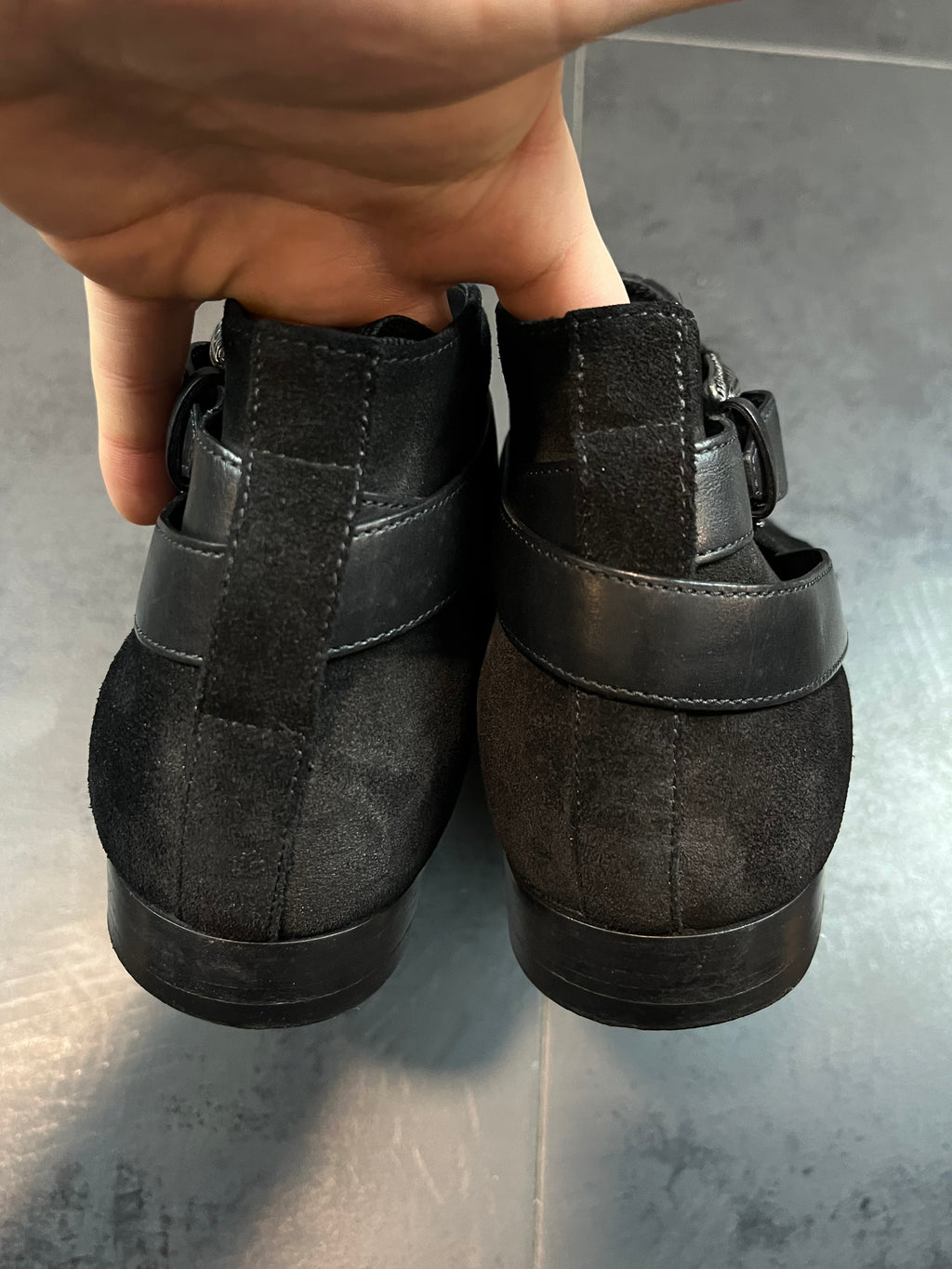 SS14 Saint Laurent Paris “Western Buckle” Boots By Hedi Slimane