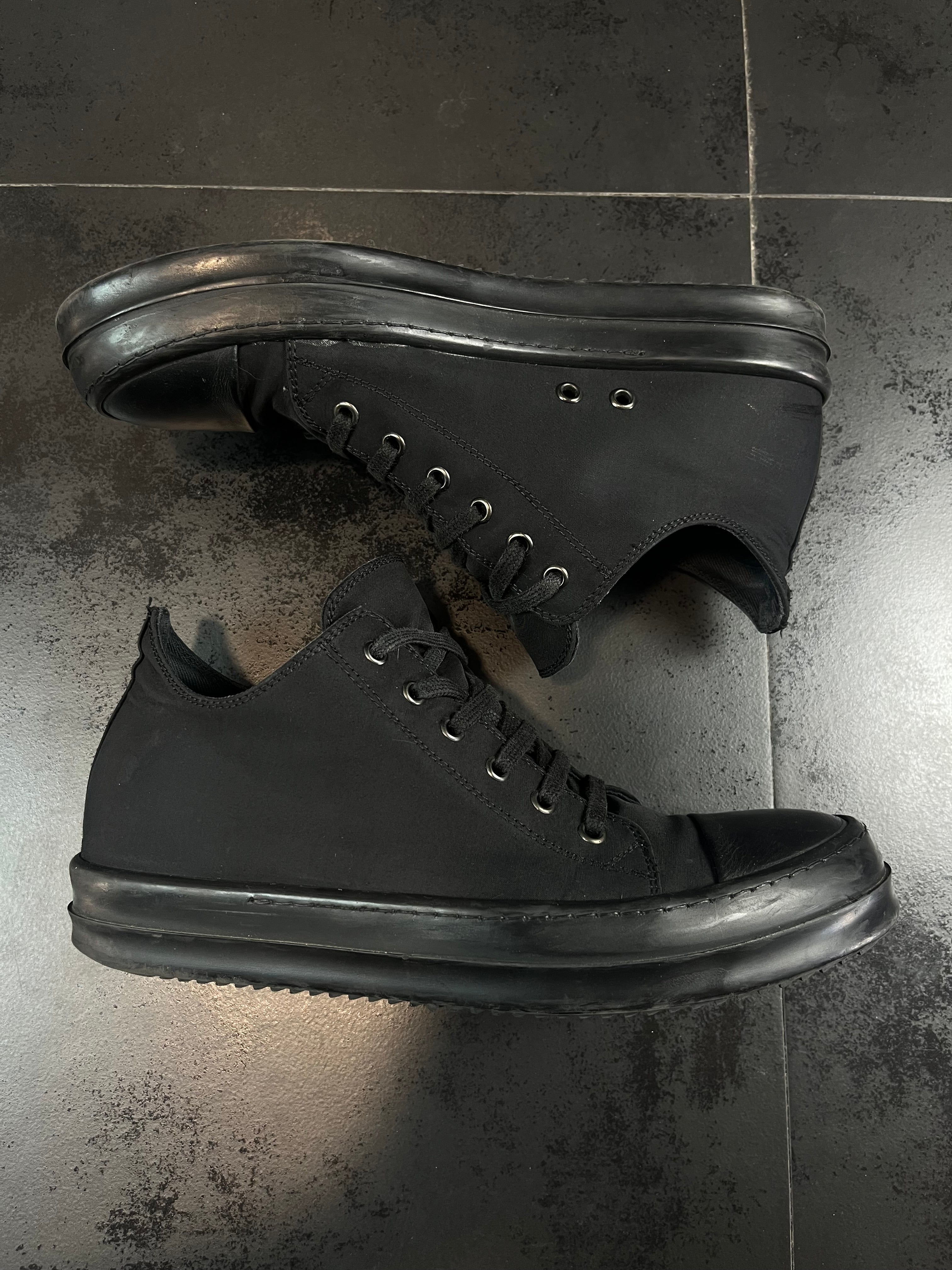 Rick Owens Drkshdw Ramones Triple Black Low