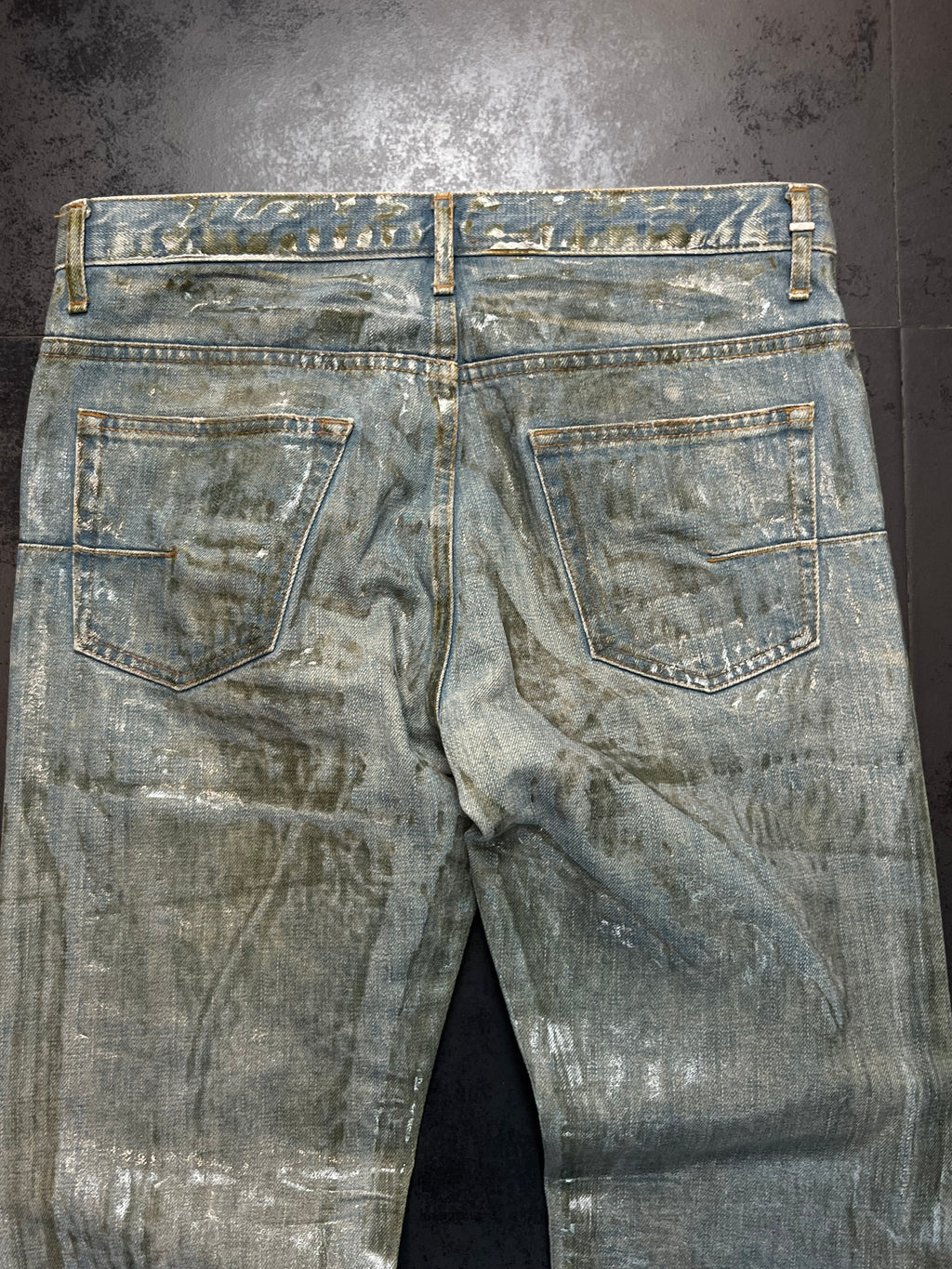 SS04 Dior Strip “Bleu Claire” Ice Wax Denim