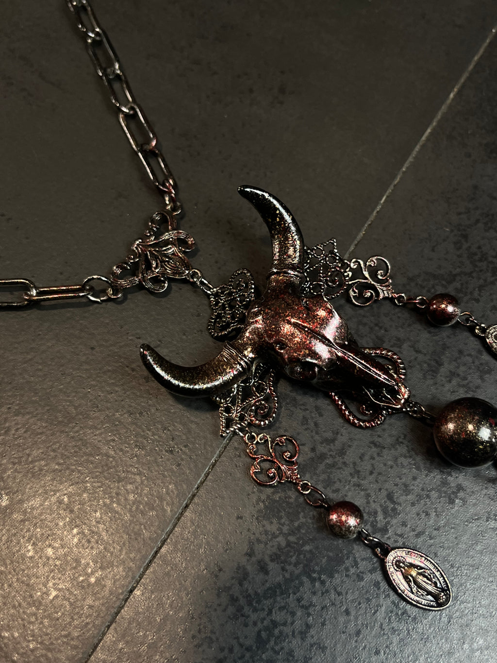 1of1 1994 Jean Pault Gaultier Buffalo Horns Rosary