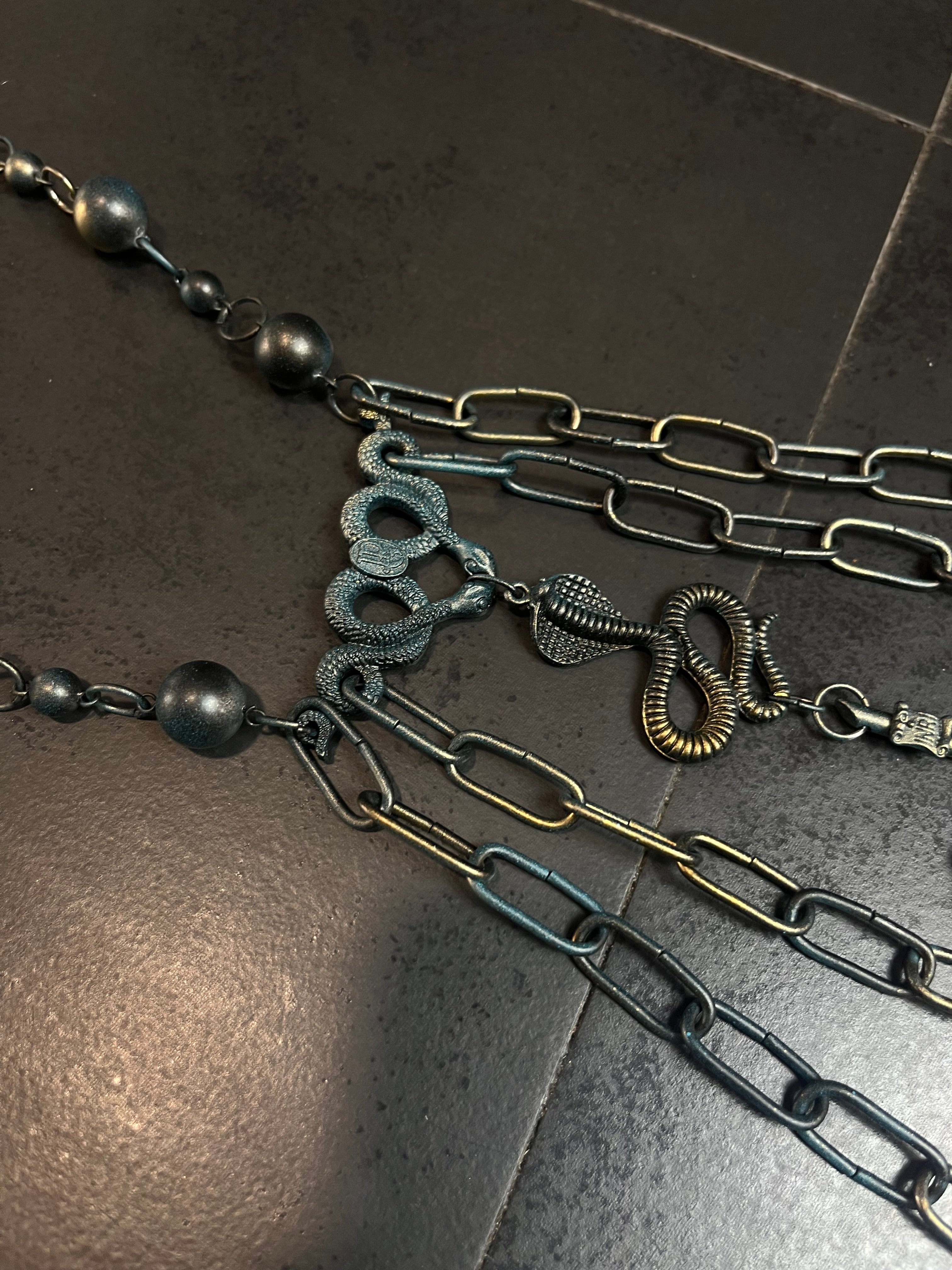 1of1 1994 Jean Pault Gaultier Multichains-Cobra Rosary