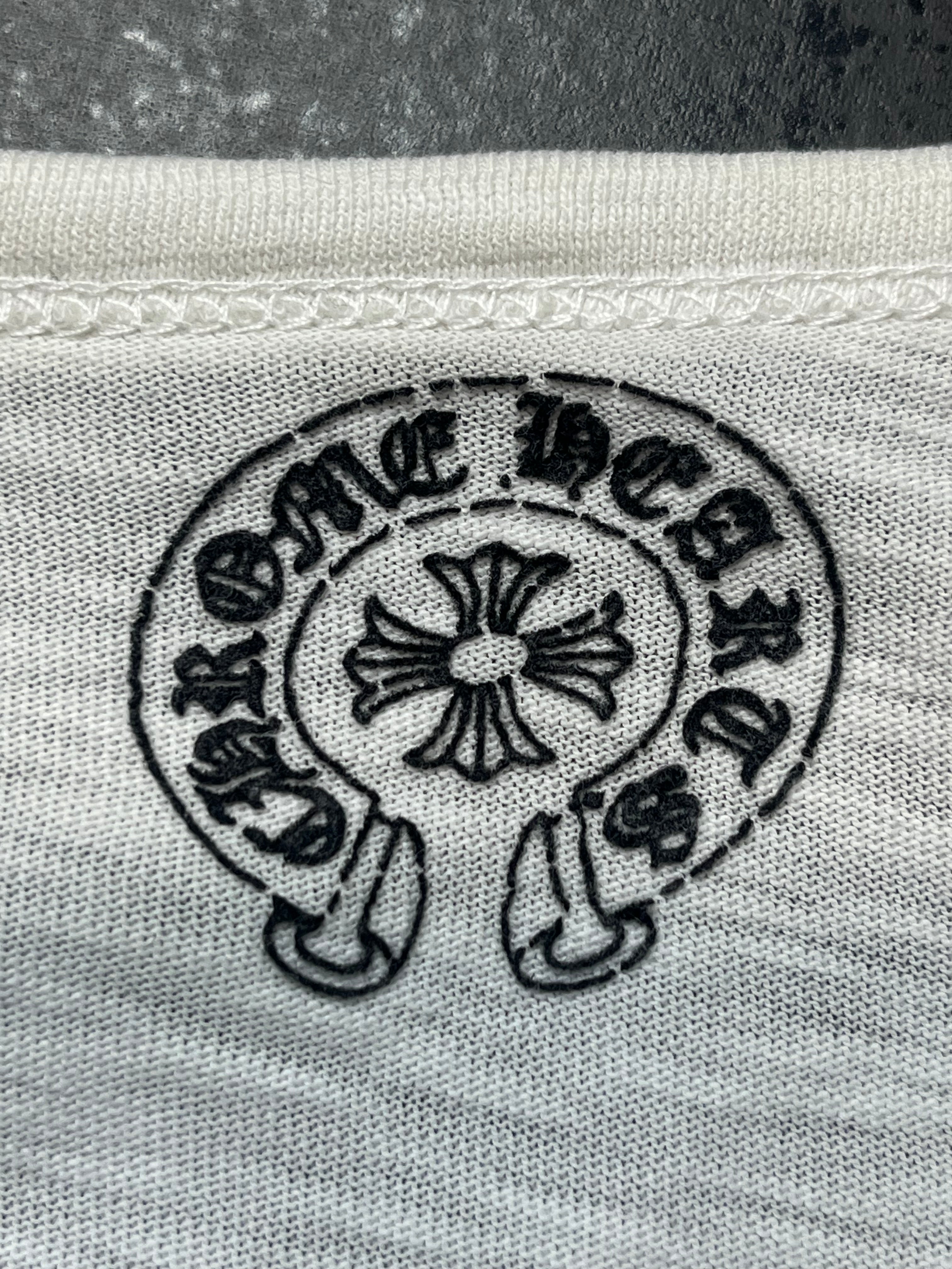Chrome Hearts Raglan Scroll/Horseshoe Logo
