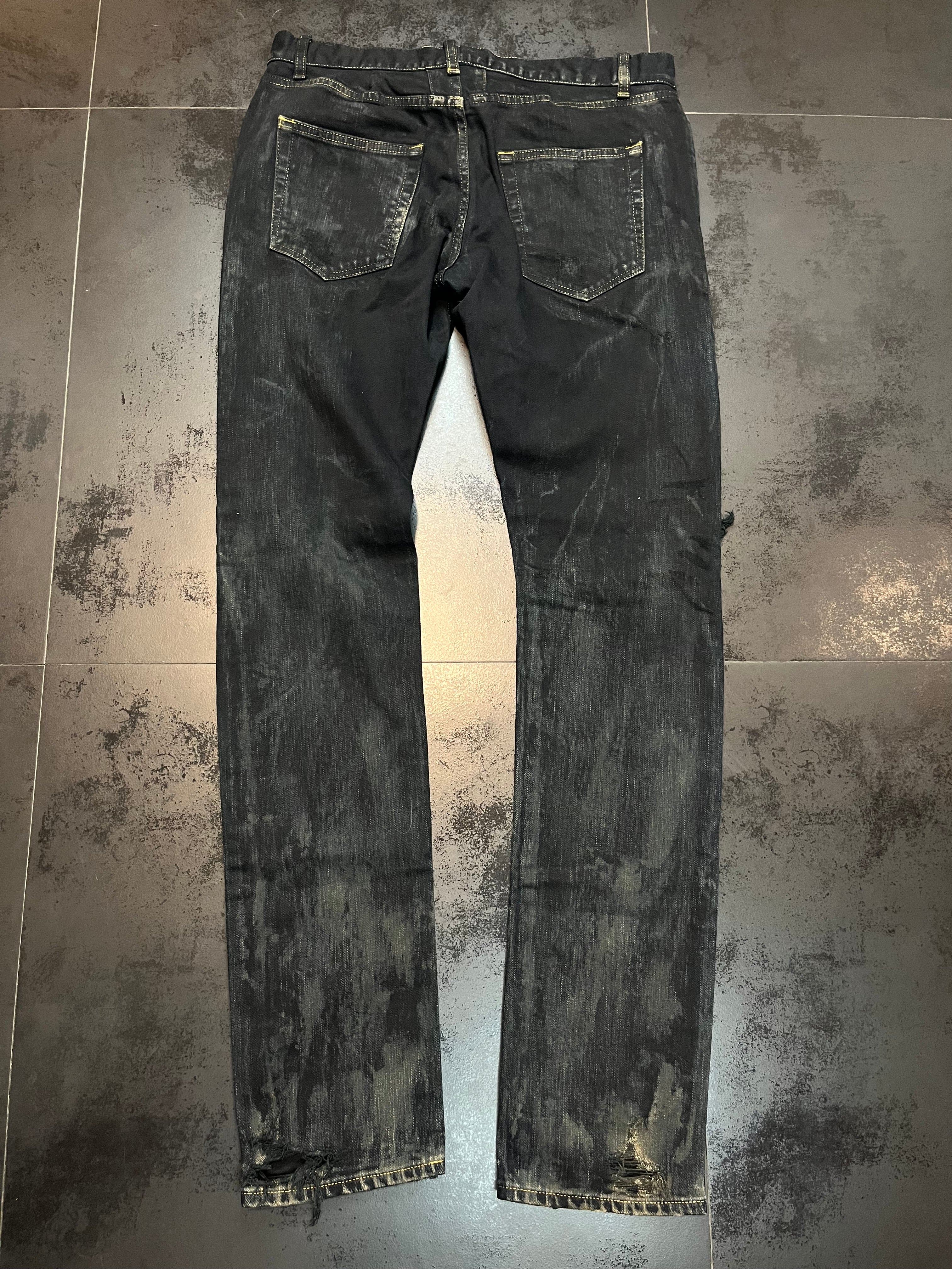 2015 Saint Laurent Oil Spill Denim By Hedi Slimane