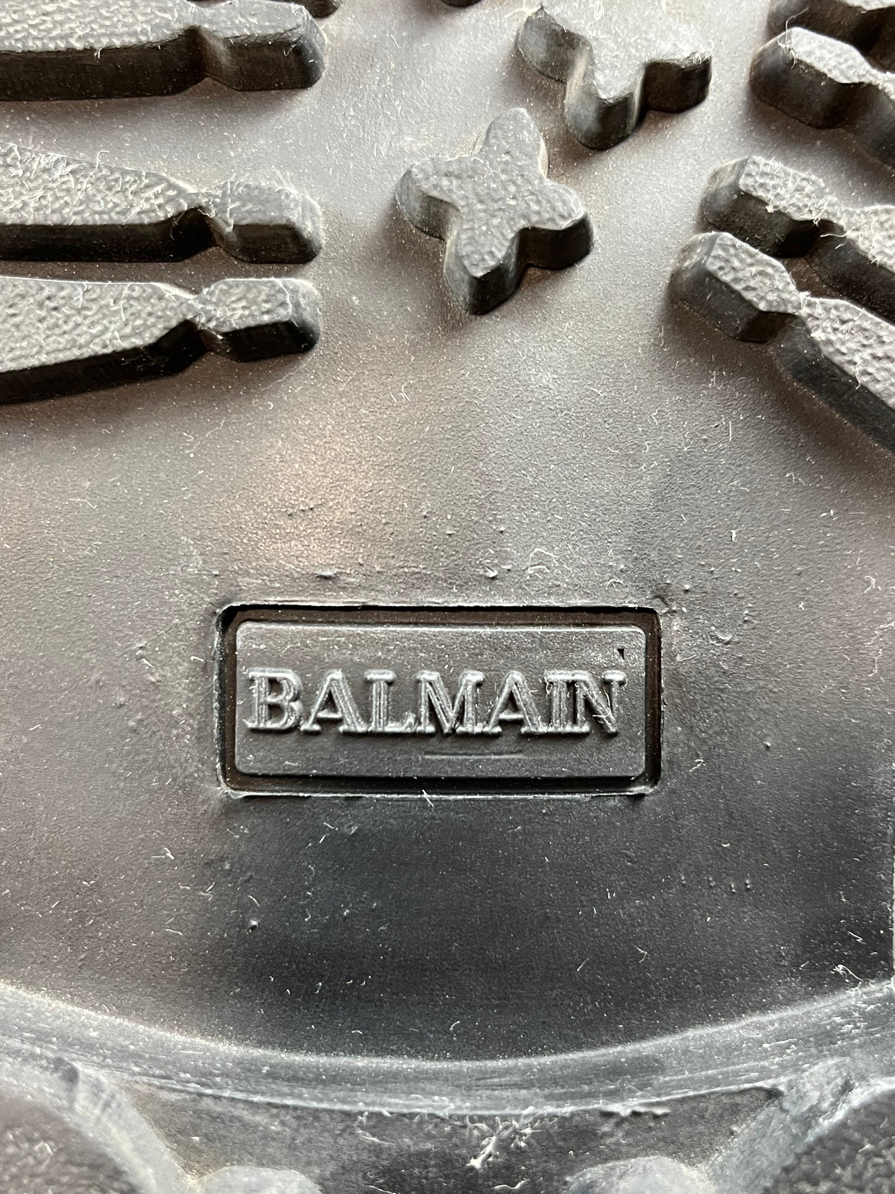 AW11 Balmain “Taiga” Leather Ranger Boots