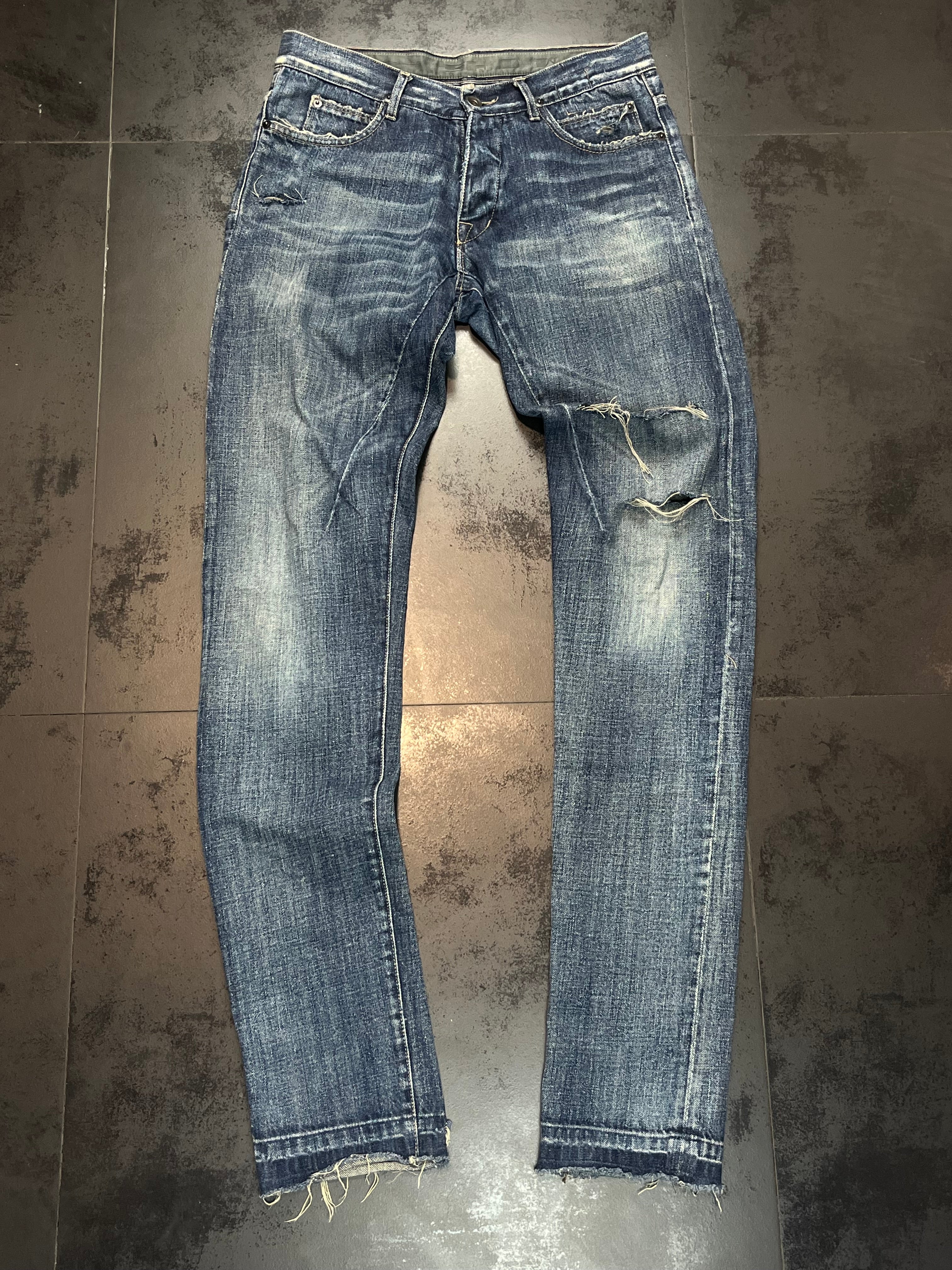 FW08 Rick Owens Drkshdw “Dirty Blue” Detroit Denim