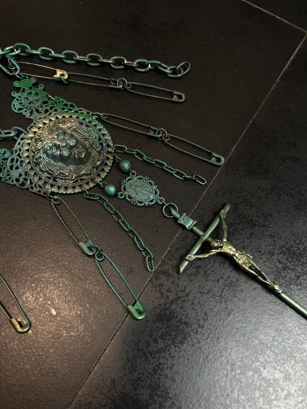 1of1 1994 Jean Pault Gaultier Safety Pins-Lion Rosary