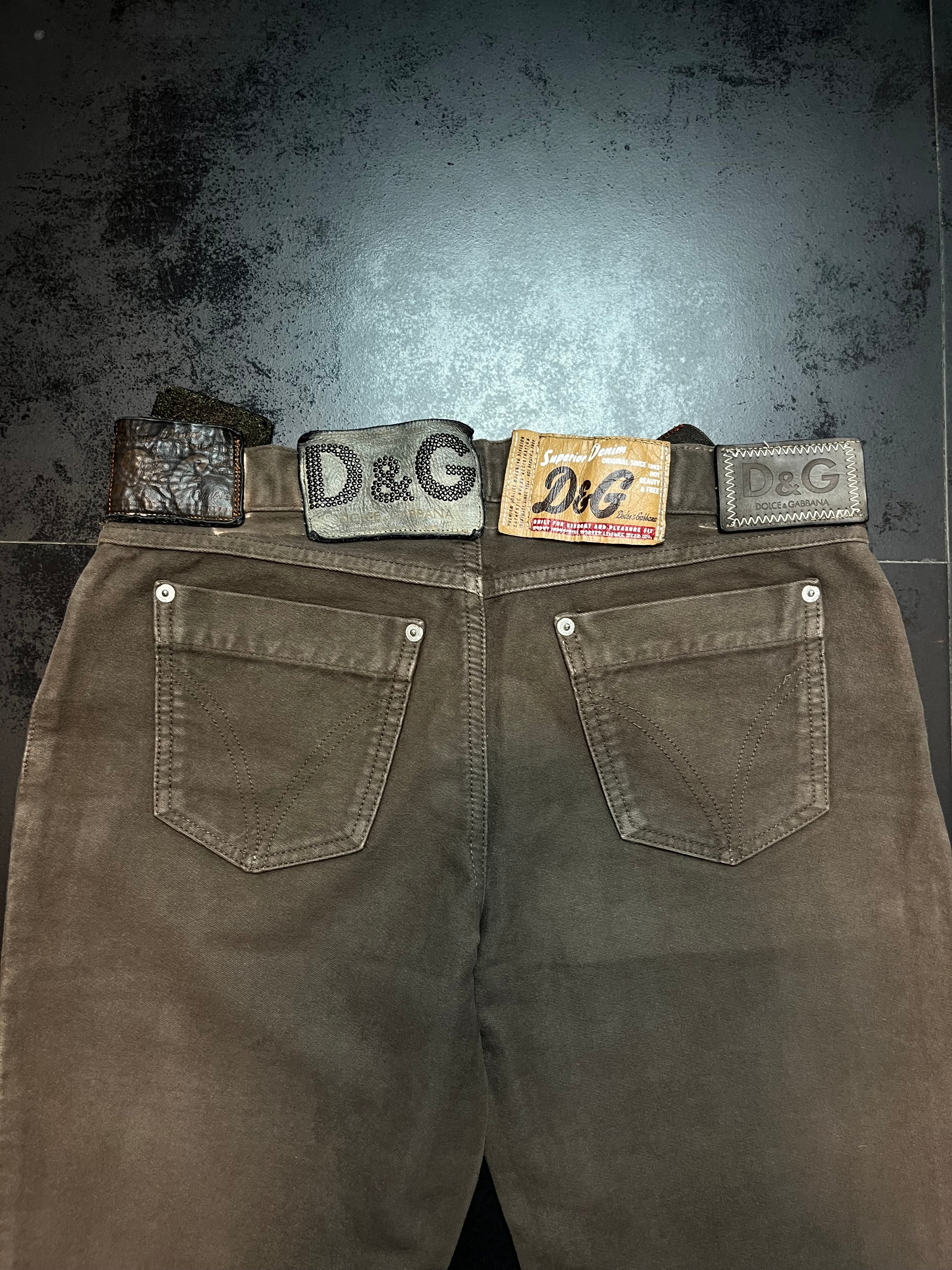 AW03 Dolce & Gabbana “Belt Tags” Pants