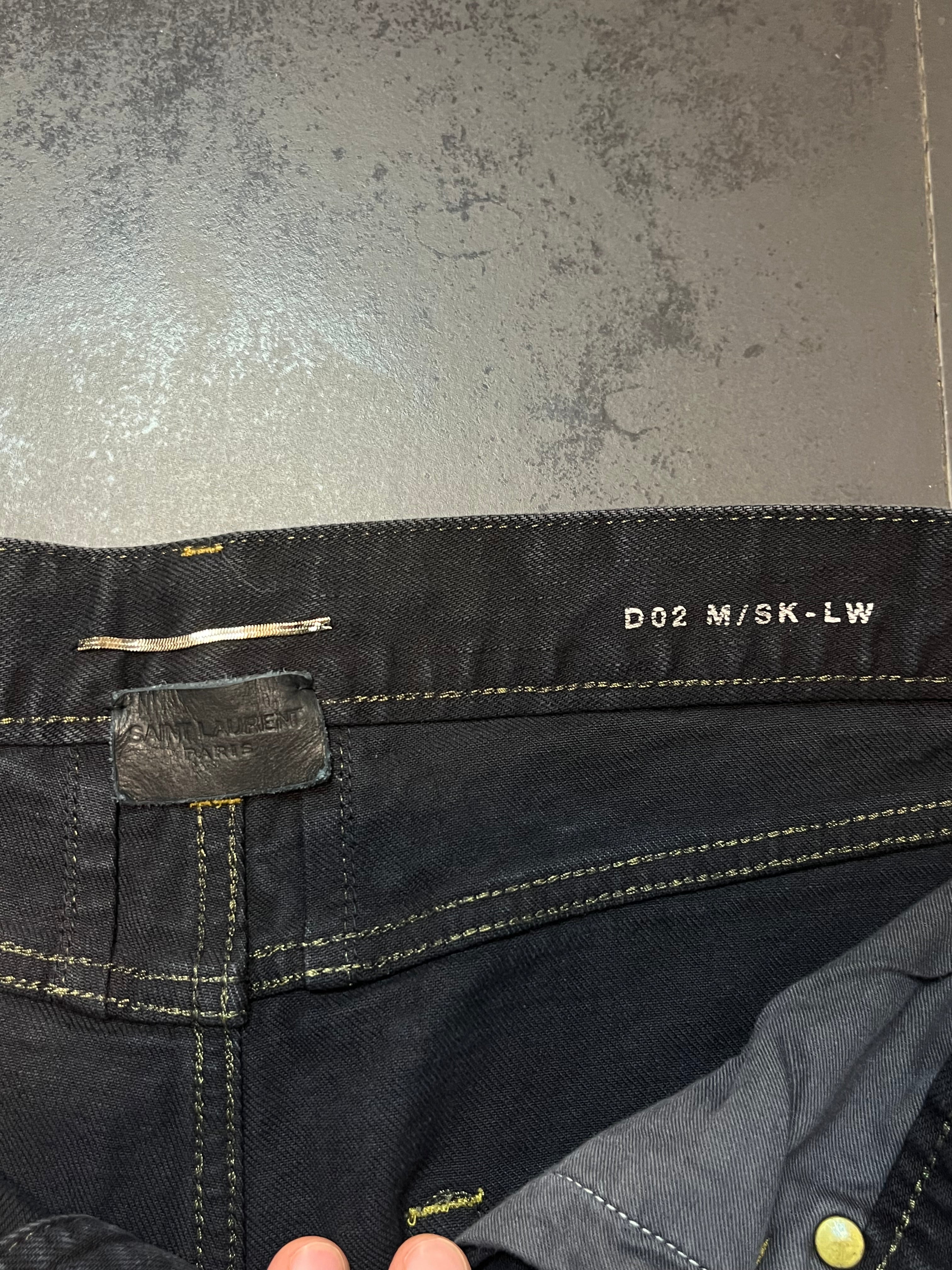 2014 Saint Laurent Paris “Oil Spill” Denim By Hedi Slimane