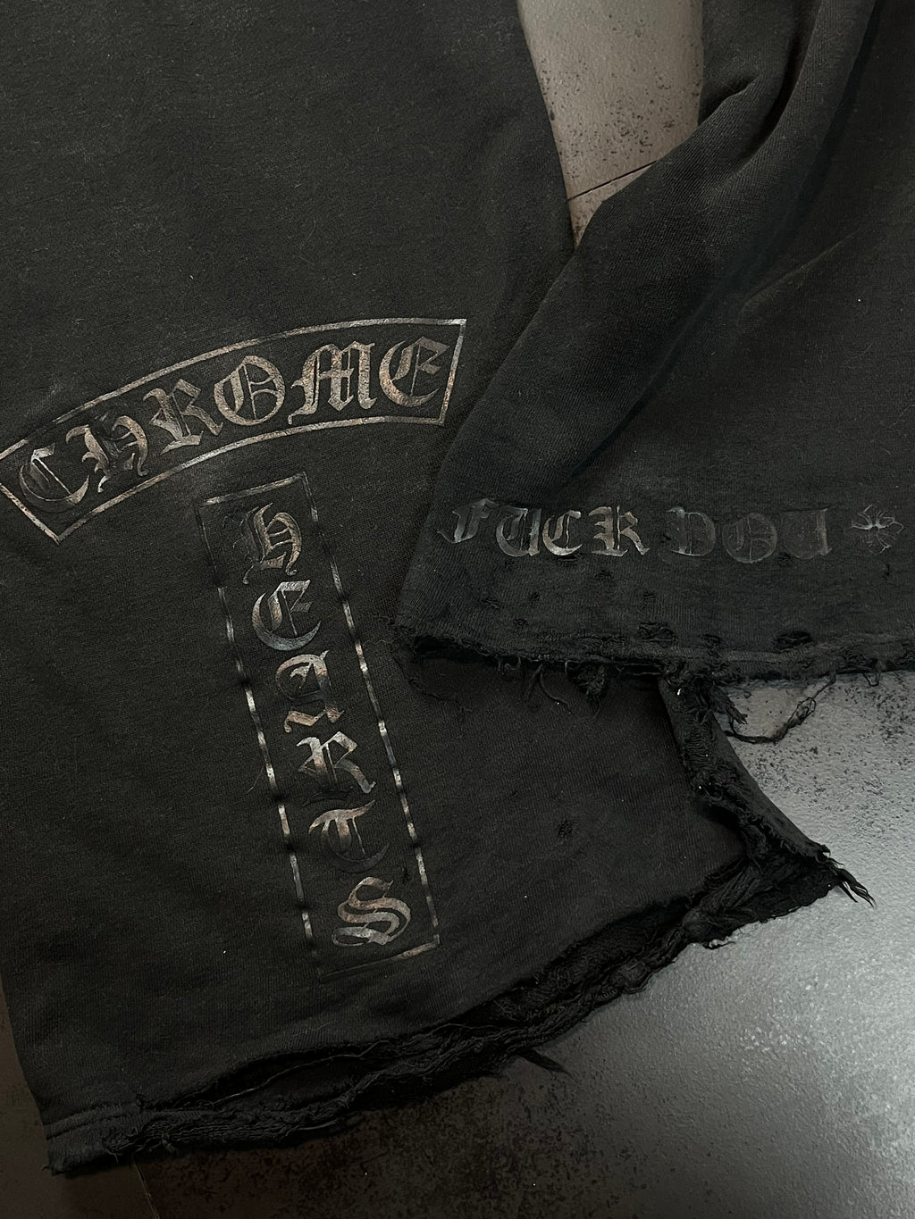 90s Chrome Hearts Baggy Flared Sweatpants