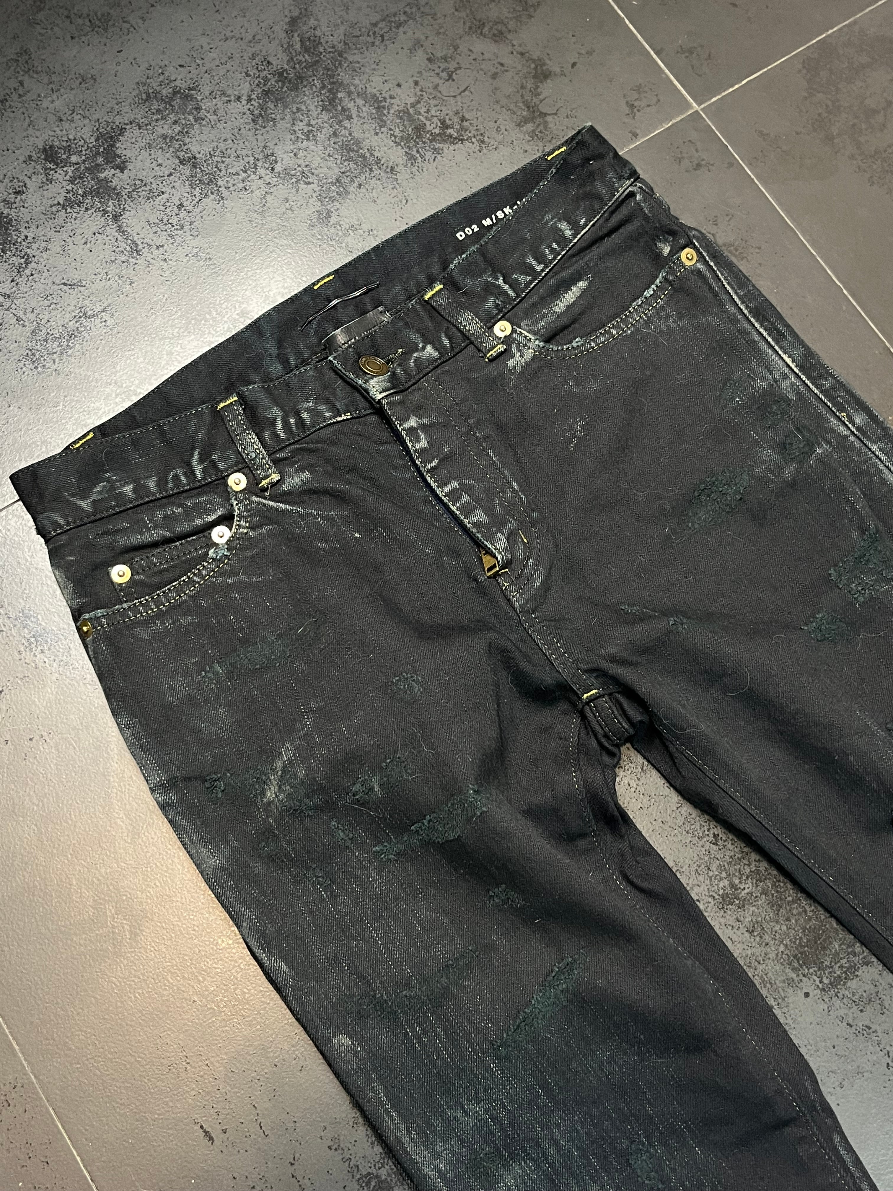 2016 Saint Laurent Paris “Oil Spill” Crash Denim By Hedi Slimane