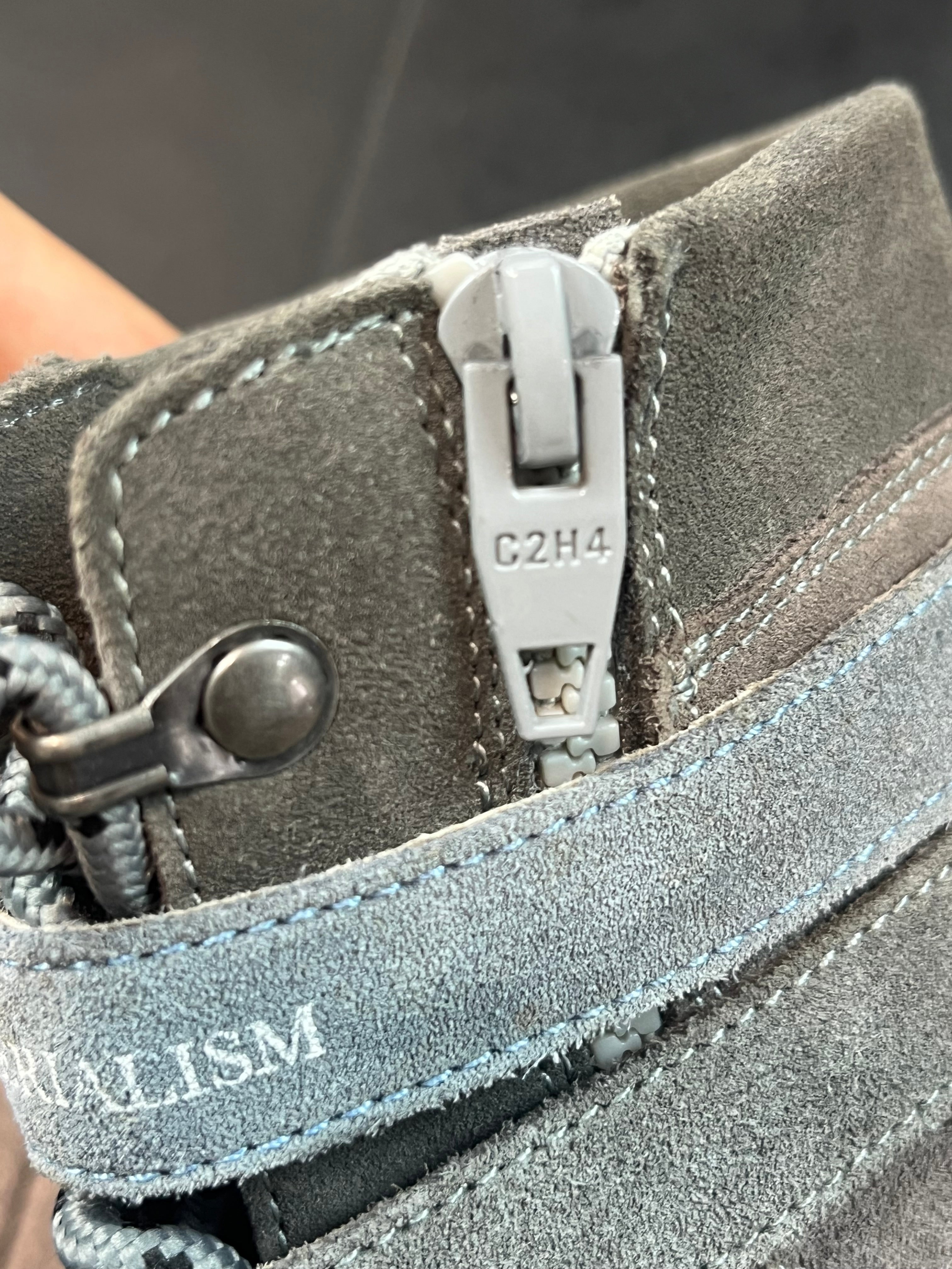 Number (N)ine x C2H4 Suede Combat Boots