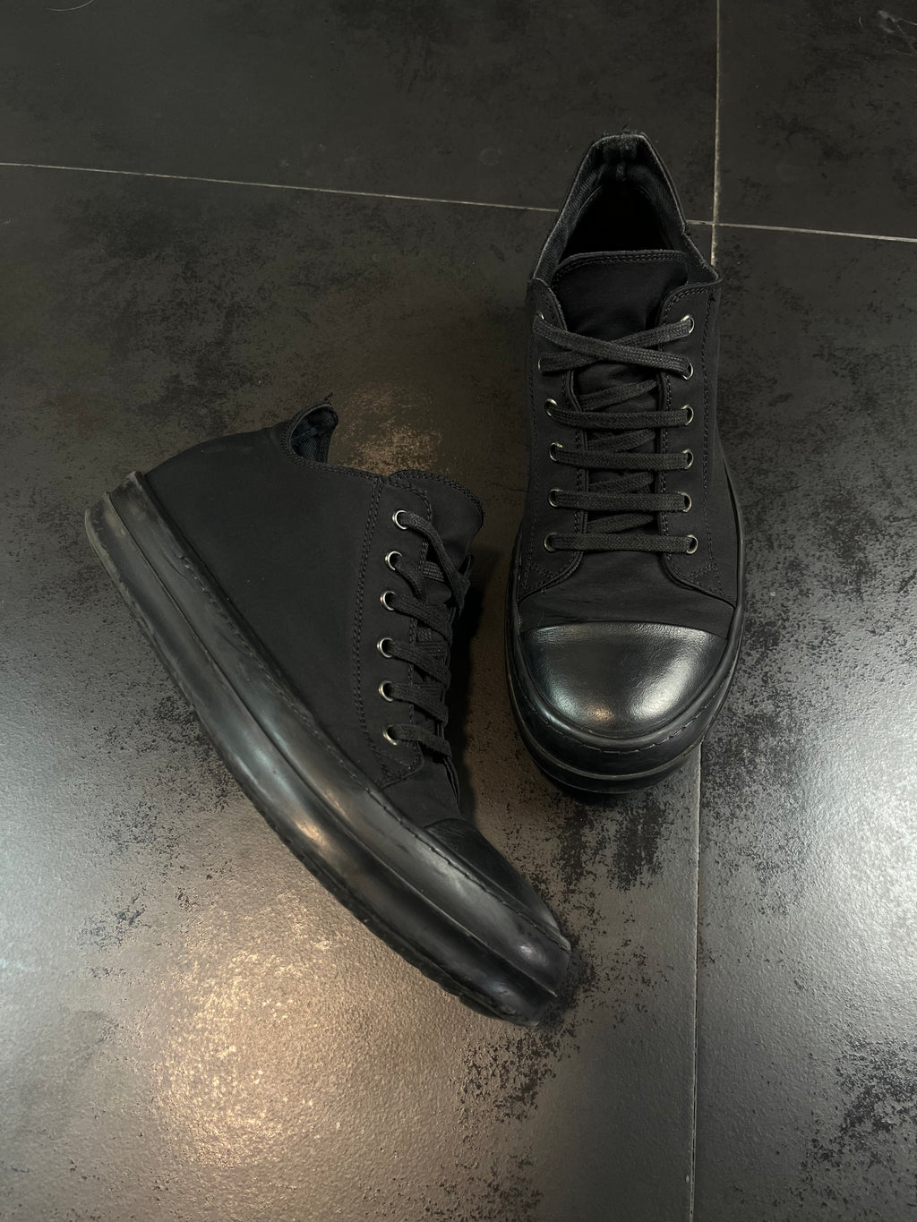 Rick Owens Drkshdw Ramones Triple Black Low