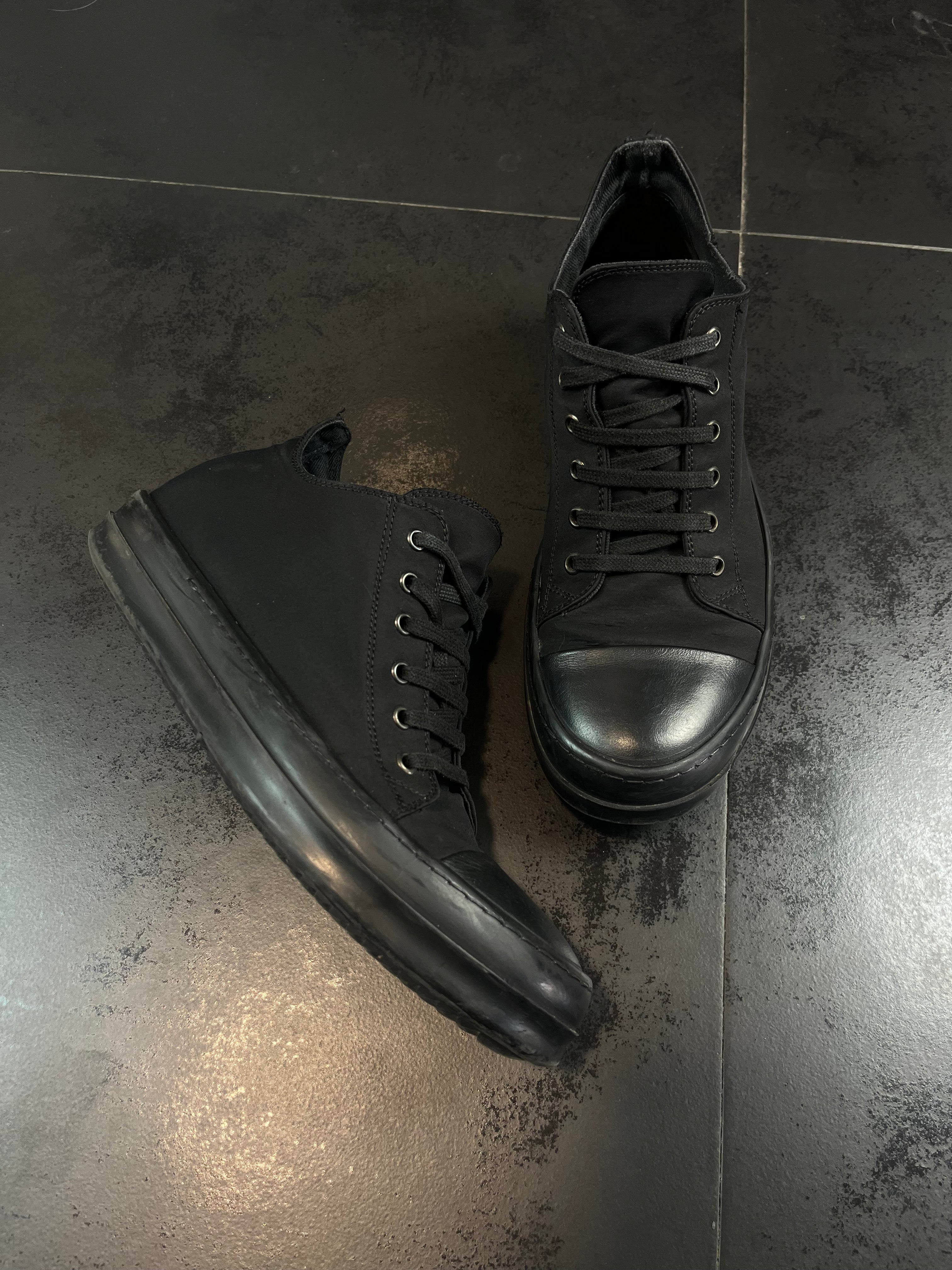 Rick Owens Drkshdw Ramones Triple Black Low