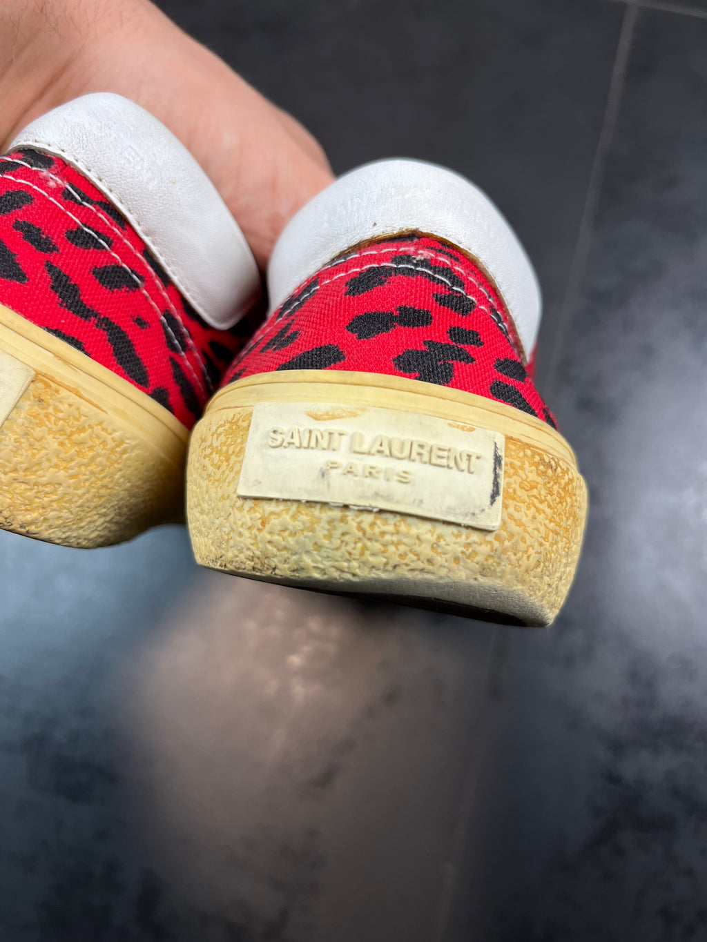 Saint Laurent Paris “Babycat” Slip Ons By Hedi Slimane