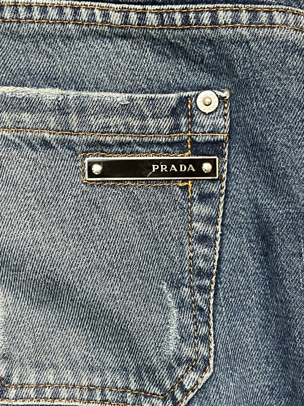 2006 Prada Chainmail Bootcut Denim