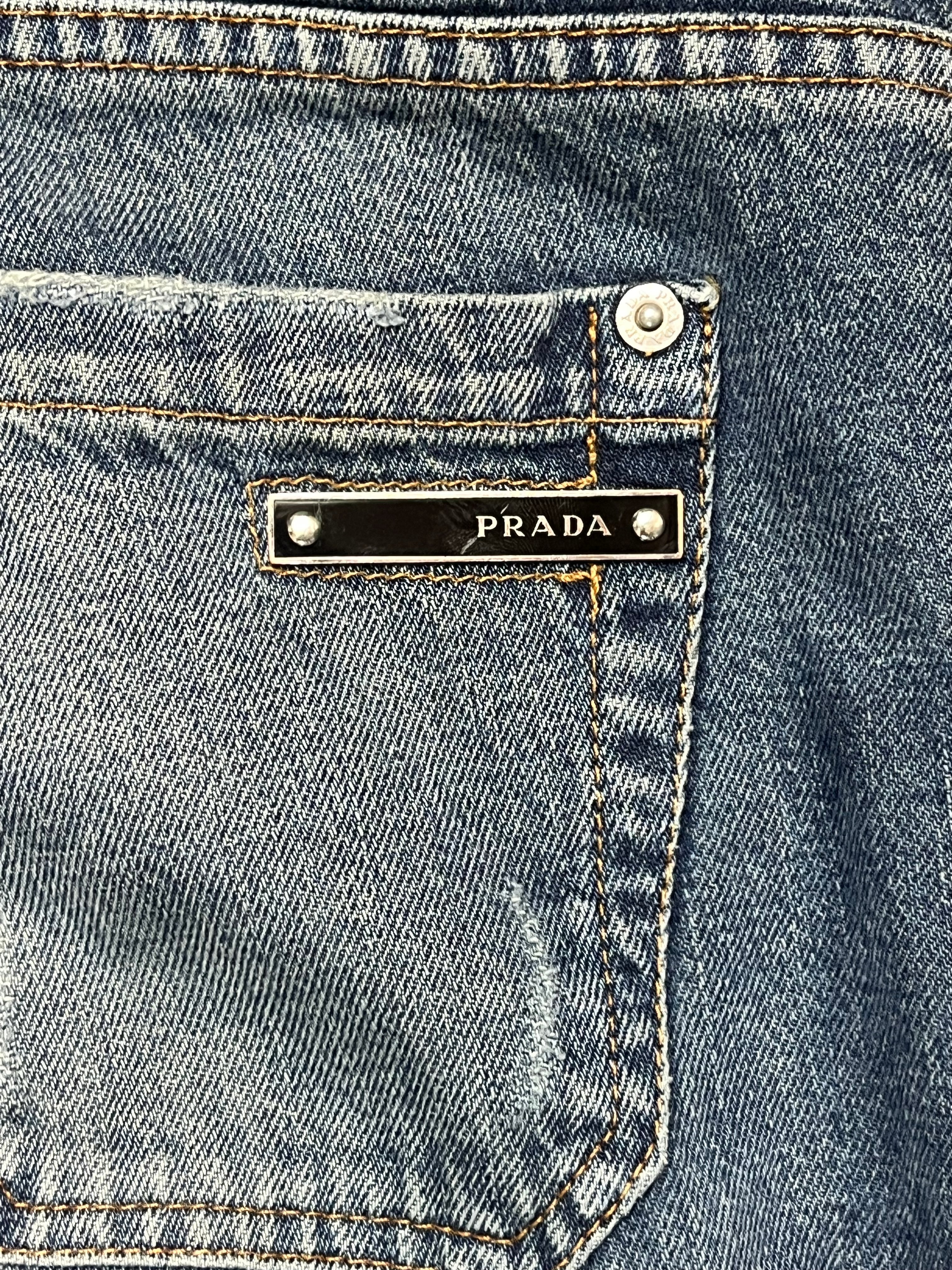 2006 Prada Chainmail Bootcut Denim