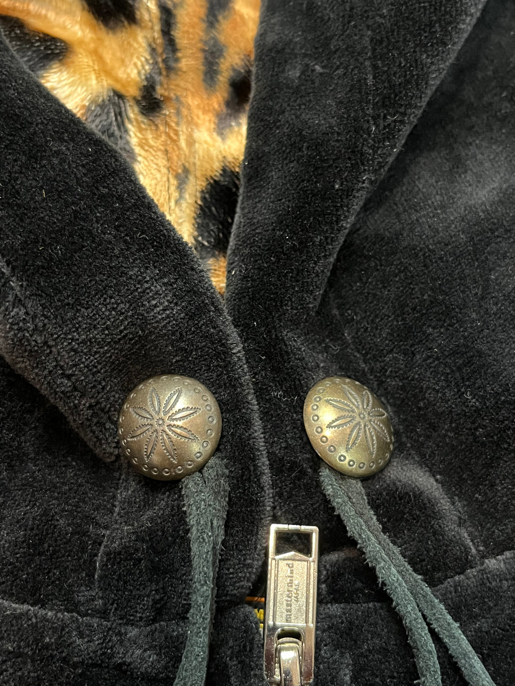 Mastermind x Neighborhood “Teddy” Cheetah Print Velour Hoodie