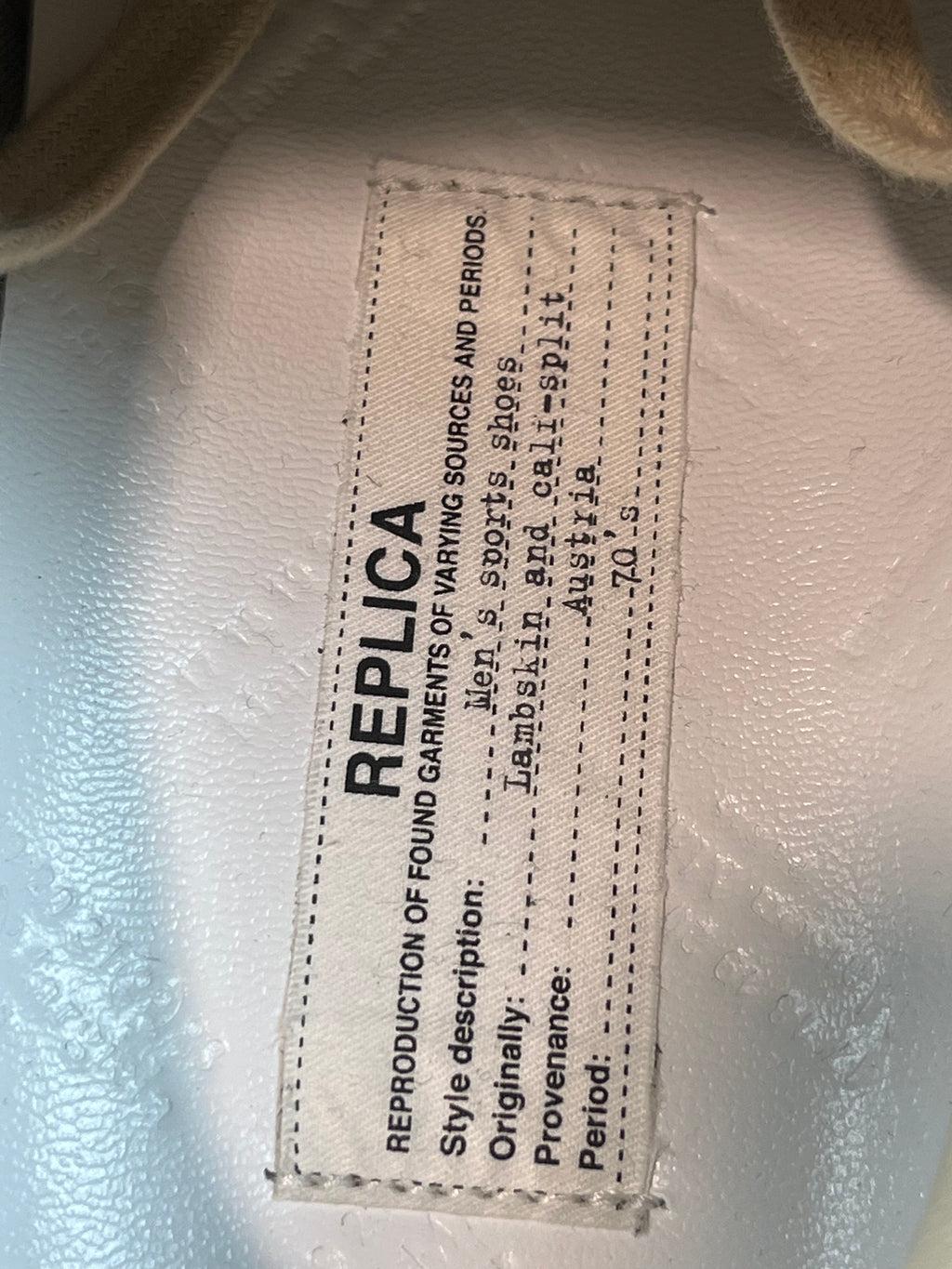 Maison Margiela "Replica" Gats Paint Splatter