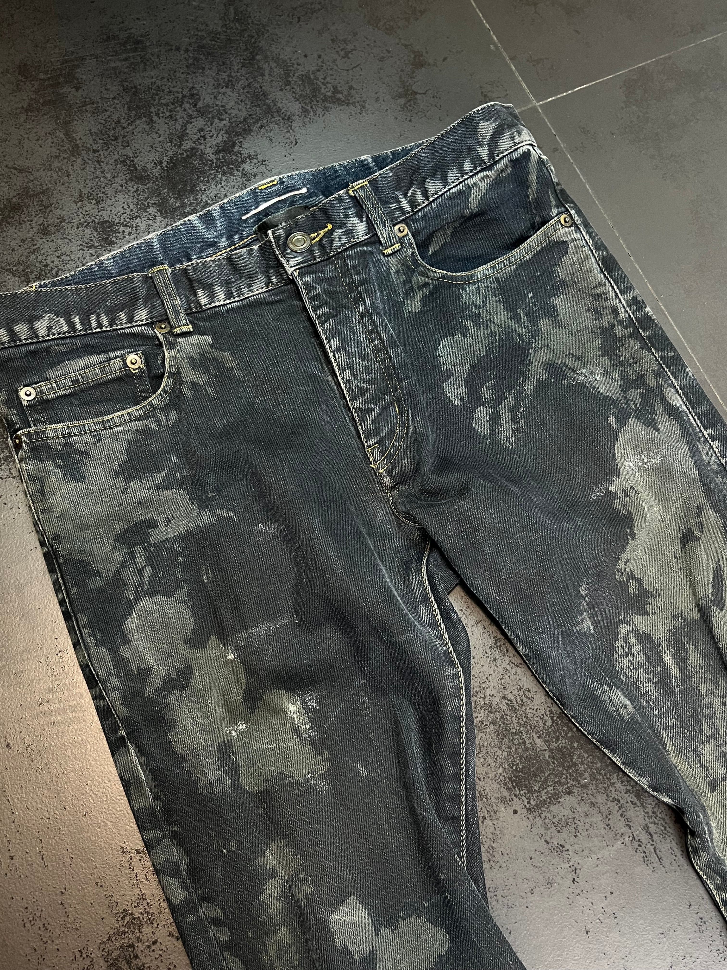 FW13 Saint Laurent Paris “Oil Spill” Denim By Hedi Slimane