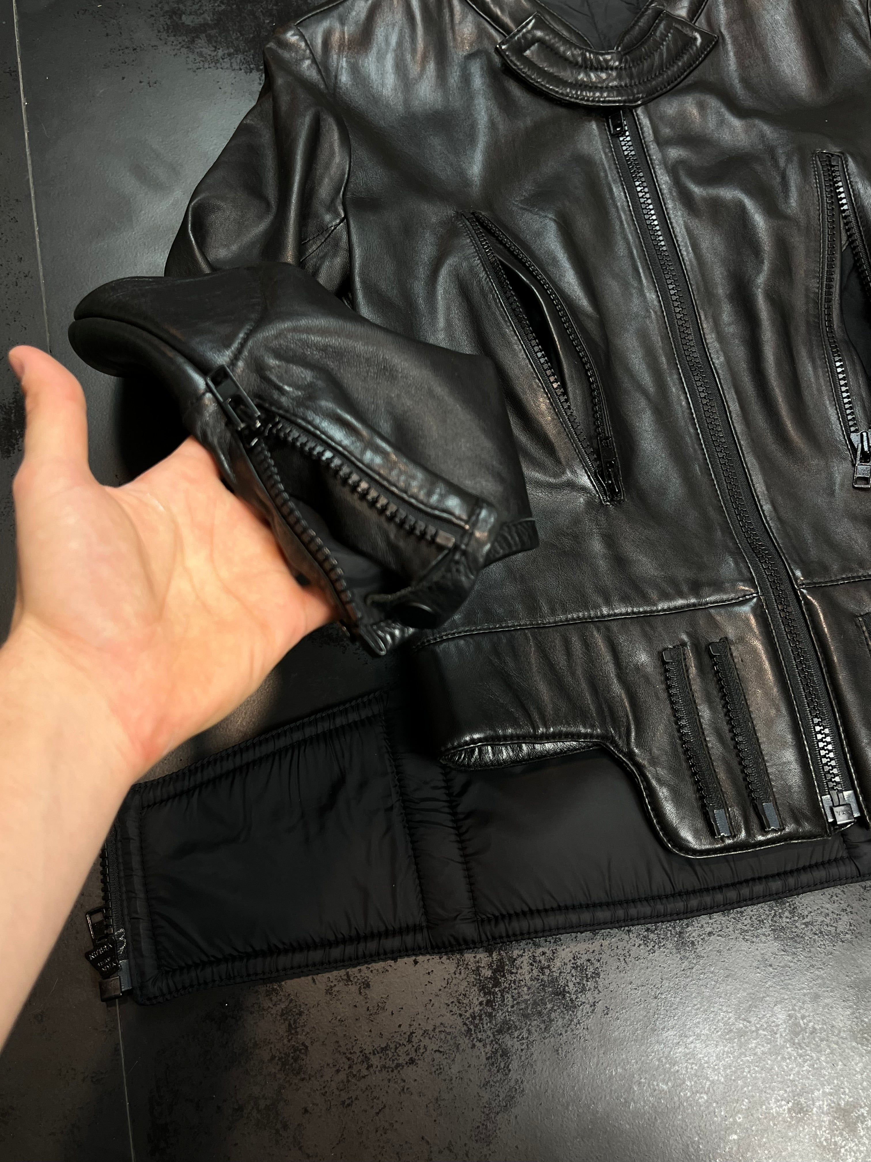 AW11 Maison Margiela 8 zip Rider Leather Jacket