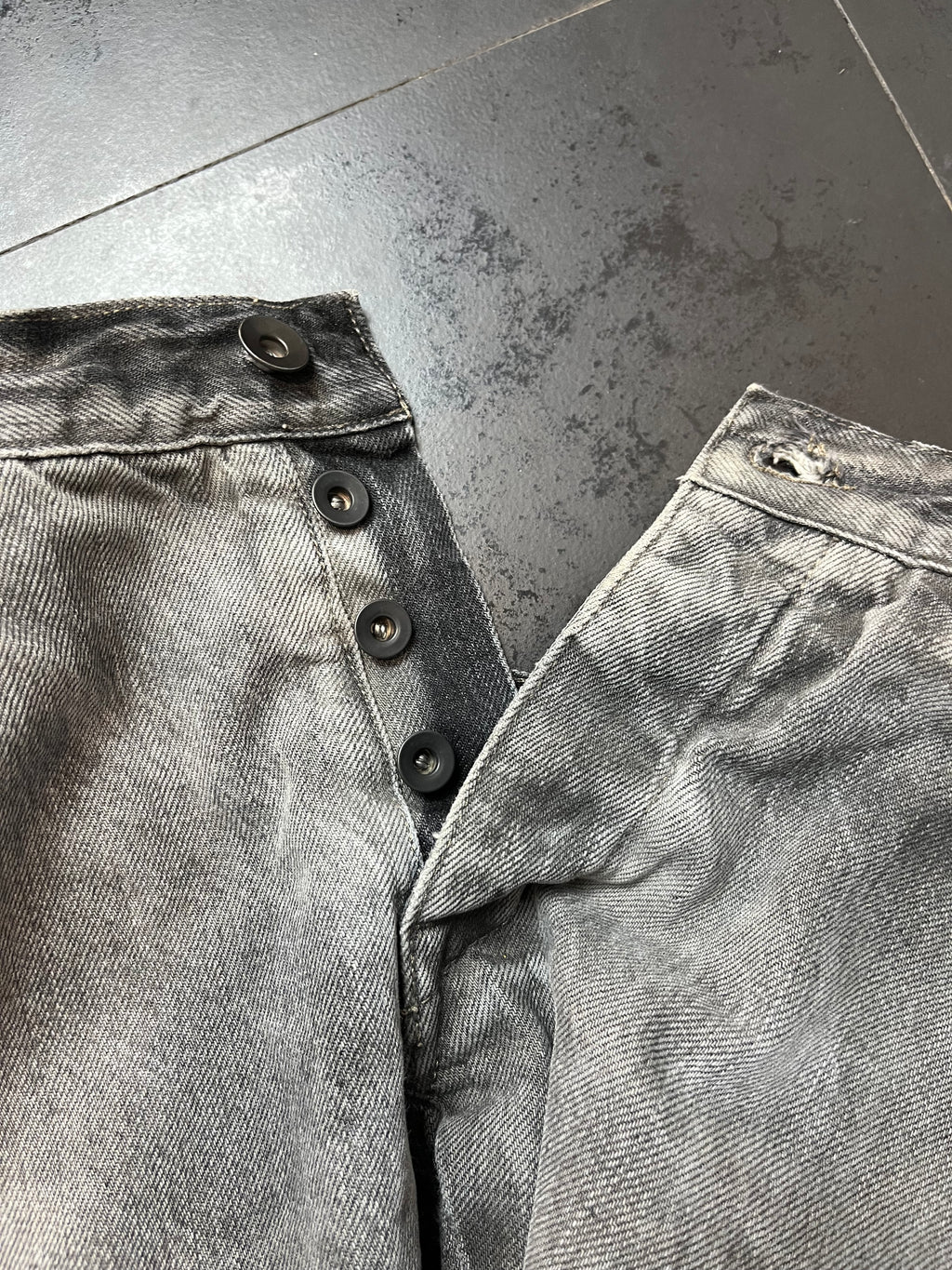 FW15 Rick Owens Drkshdw "Detroit" Overdyed Denim