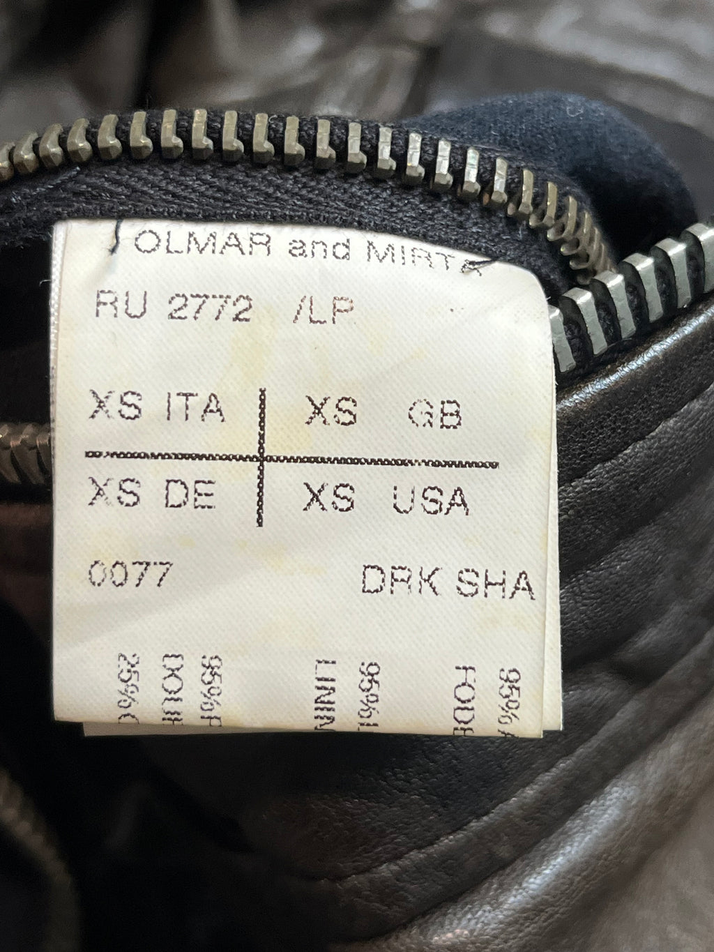 AW08 Rick Owens Stag “Bruiser” 5 Pocket Leather Jacket