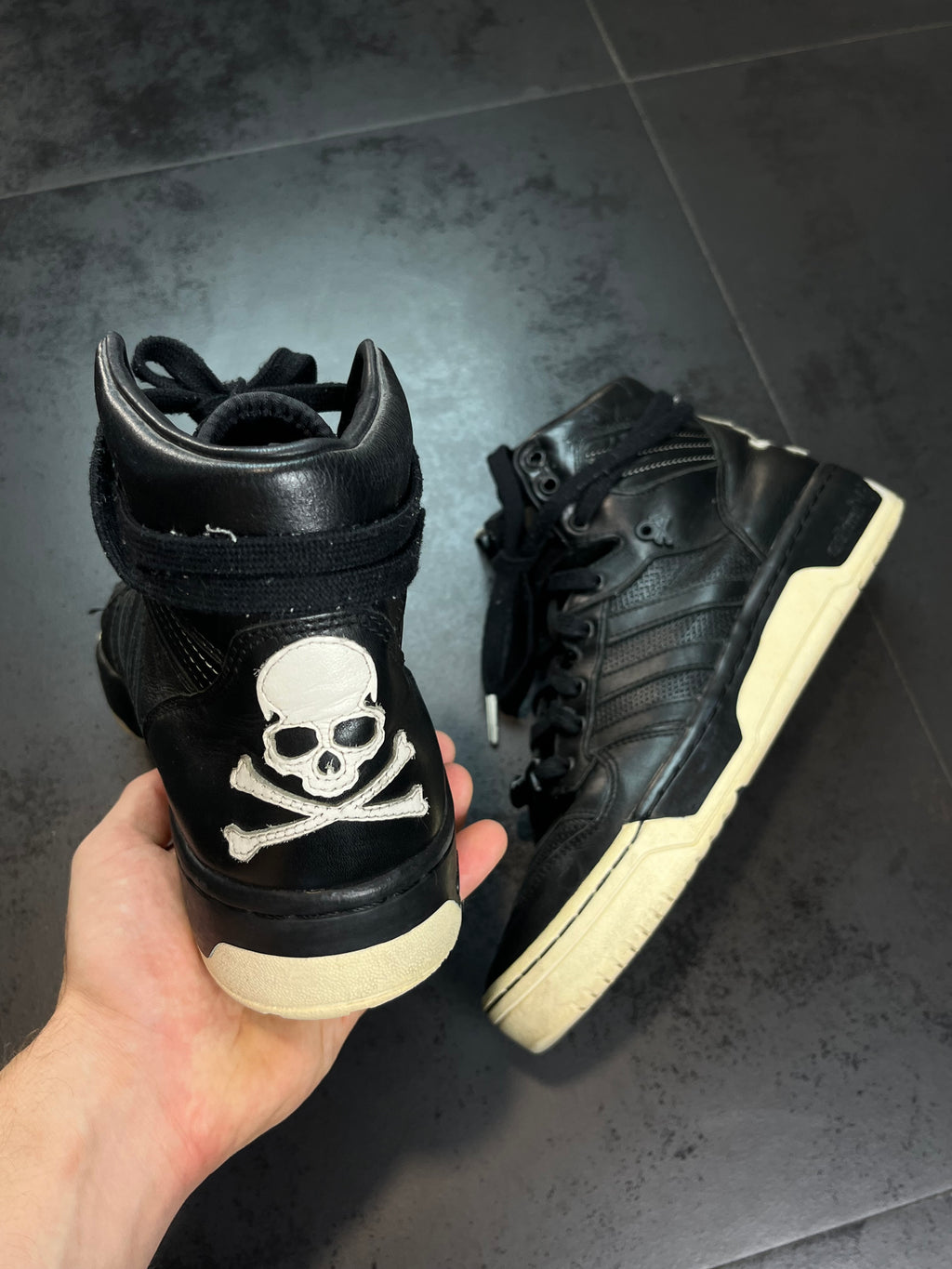 Mastermind Japan x Adidas “Rivalry” Hi Top Sneakers