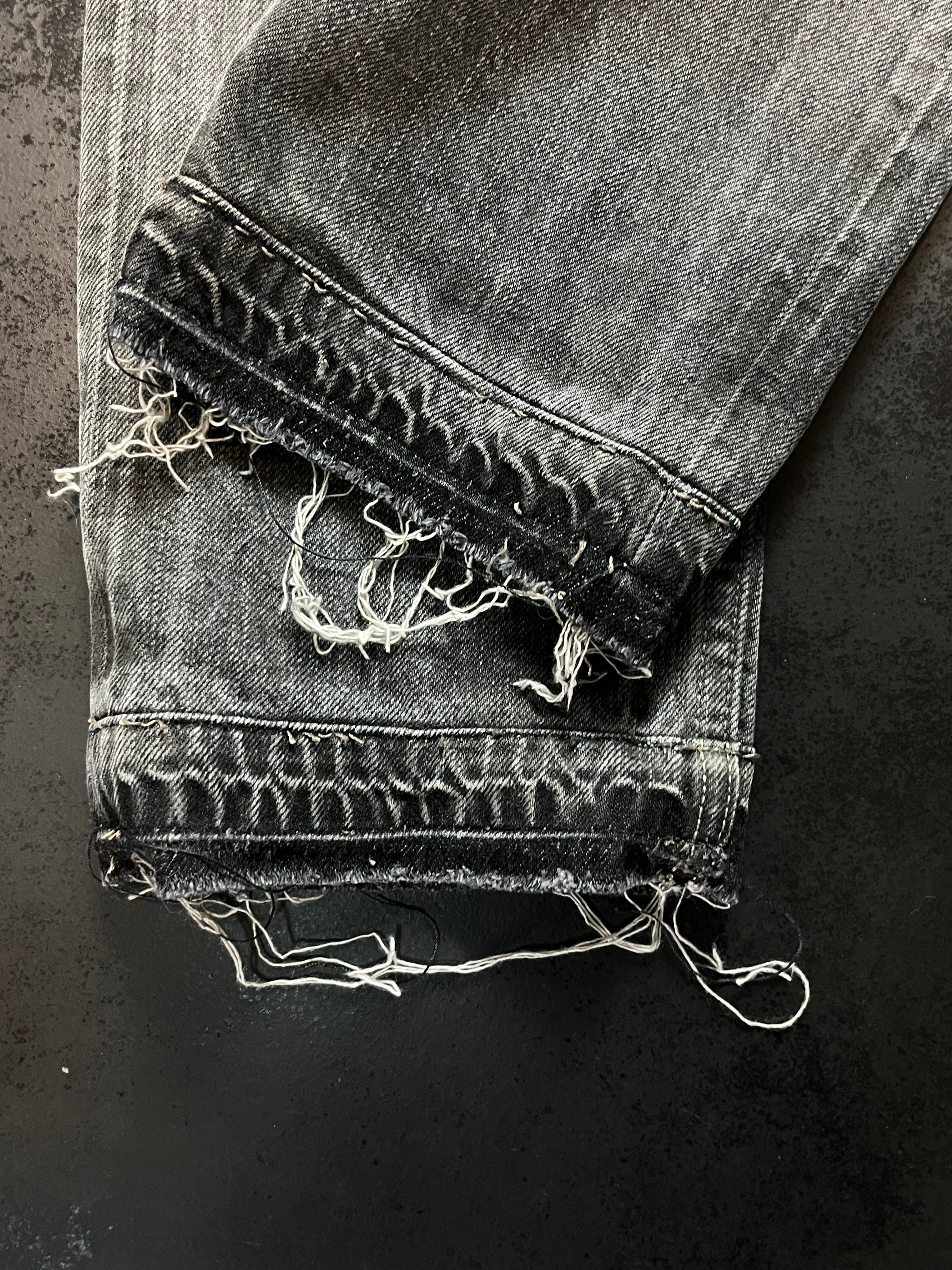 FW15 Rick Owens Drkshdw "Detroit" Overdyed Denim