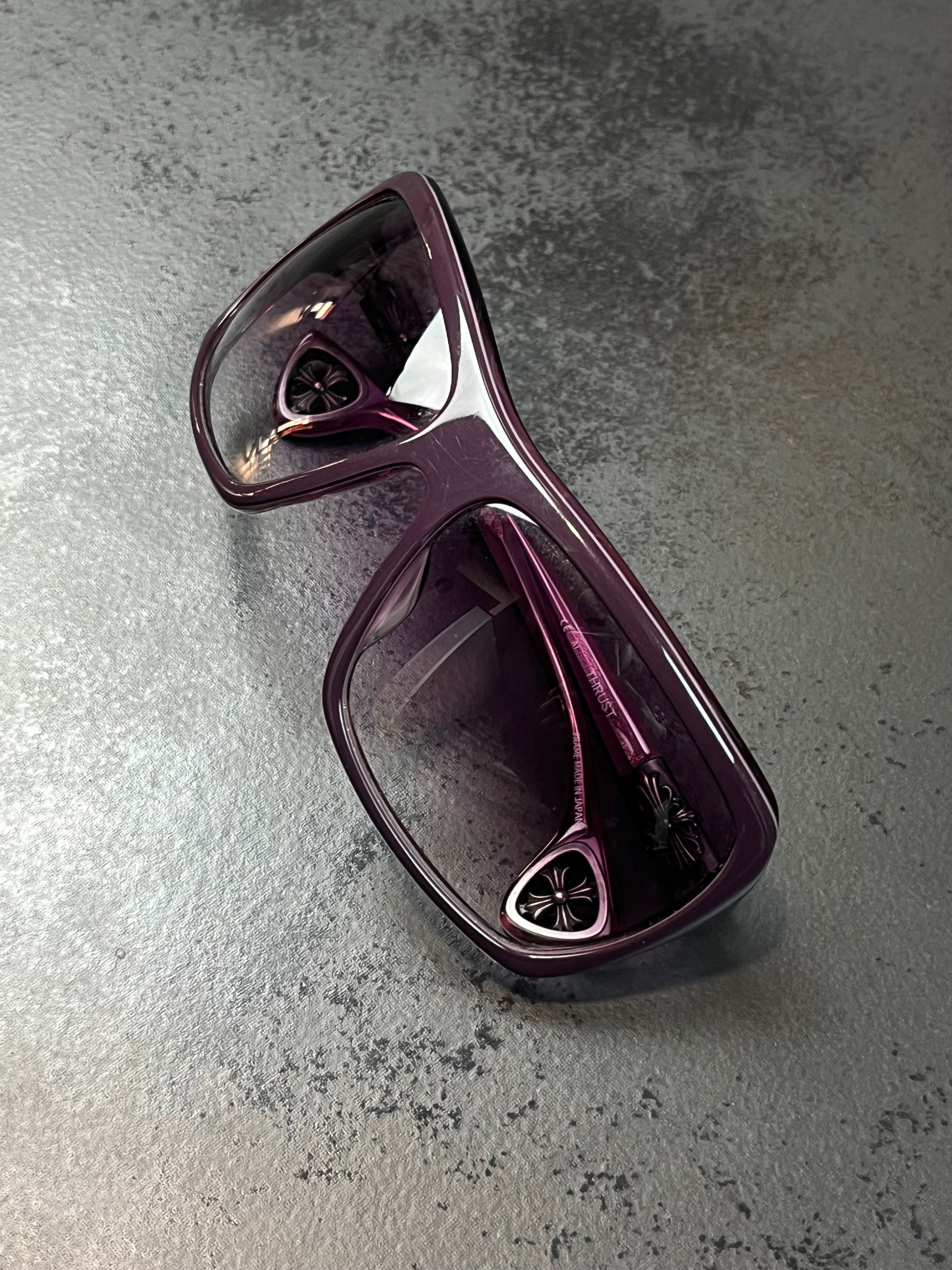 2000s Chrome Hearts “Thrust” Silver/Acetate Aviators