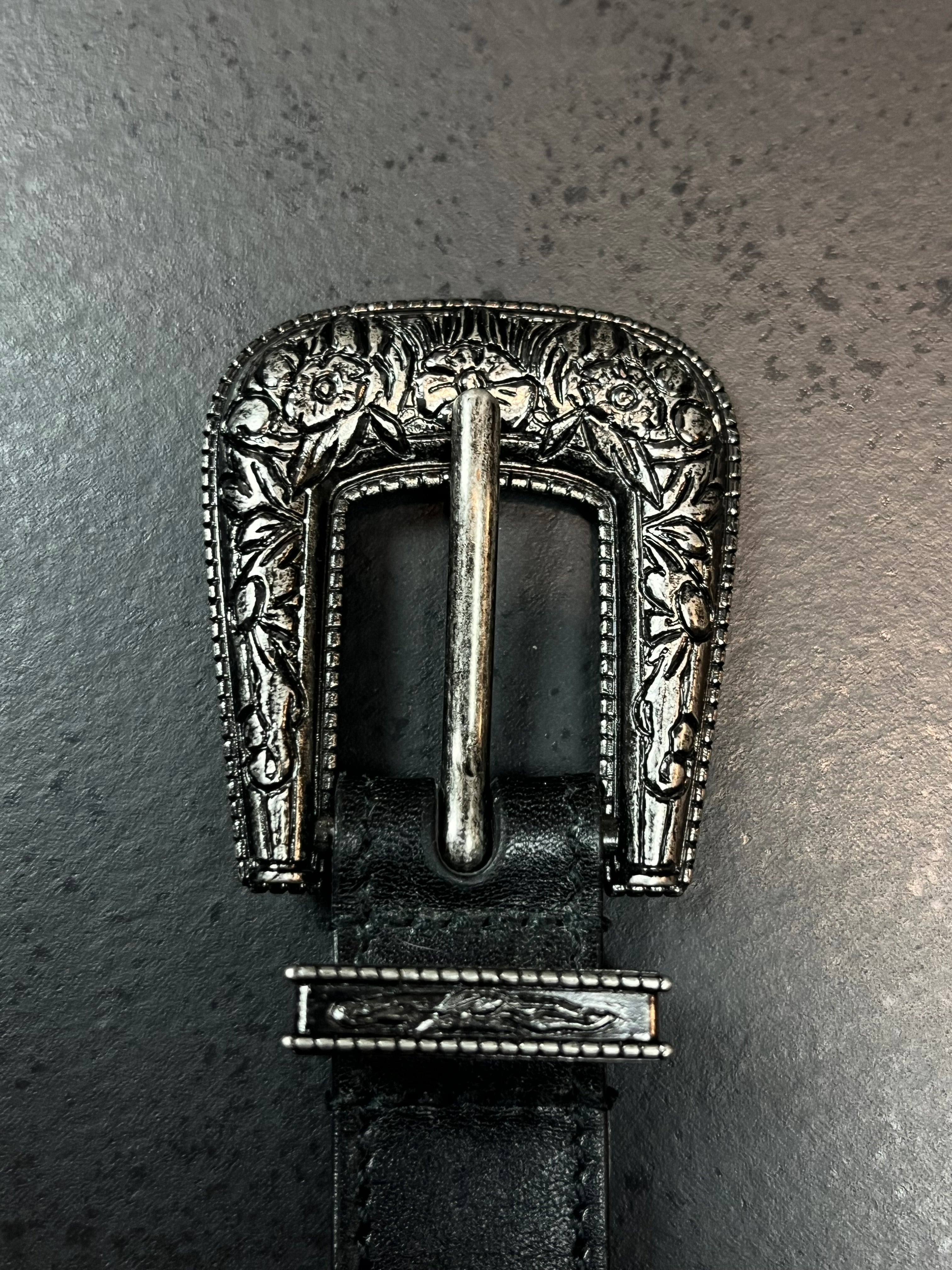 Saint Laurent Double Western Buckle Belt