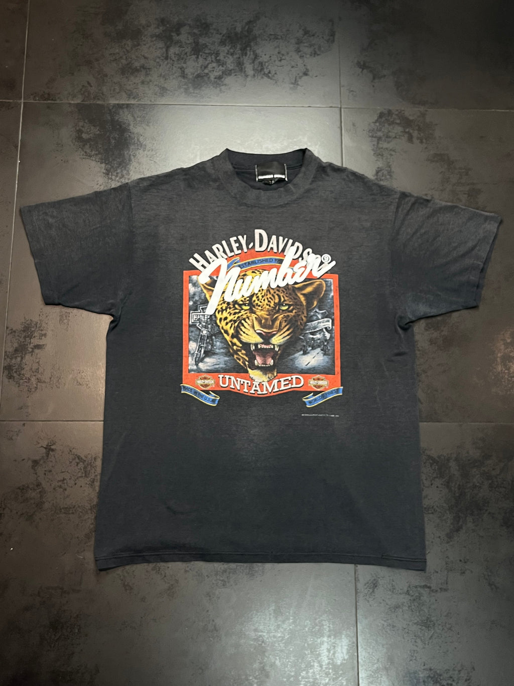 2018 Number (N)ine x Nano Universe Reworked Vintage 1992 Harley Davidson “Untamed Cheetah”