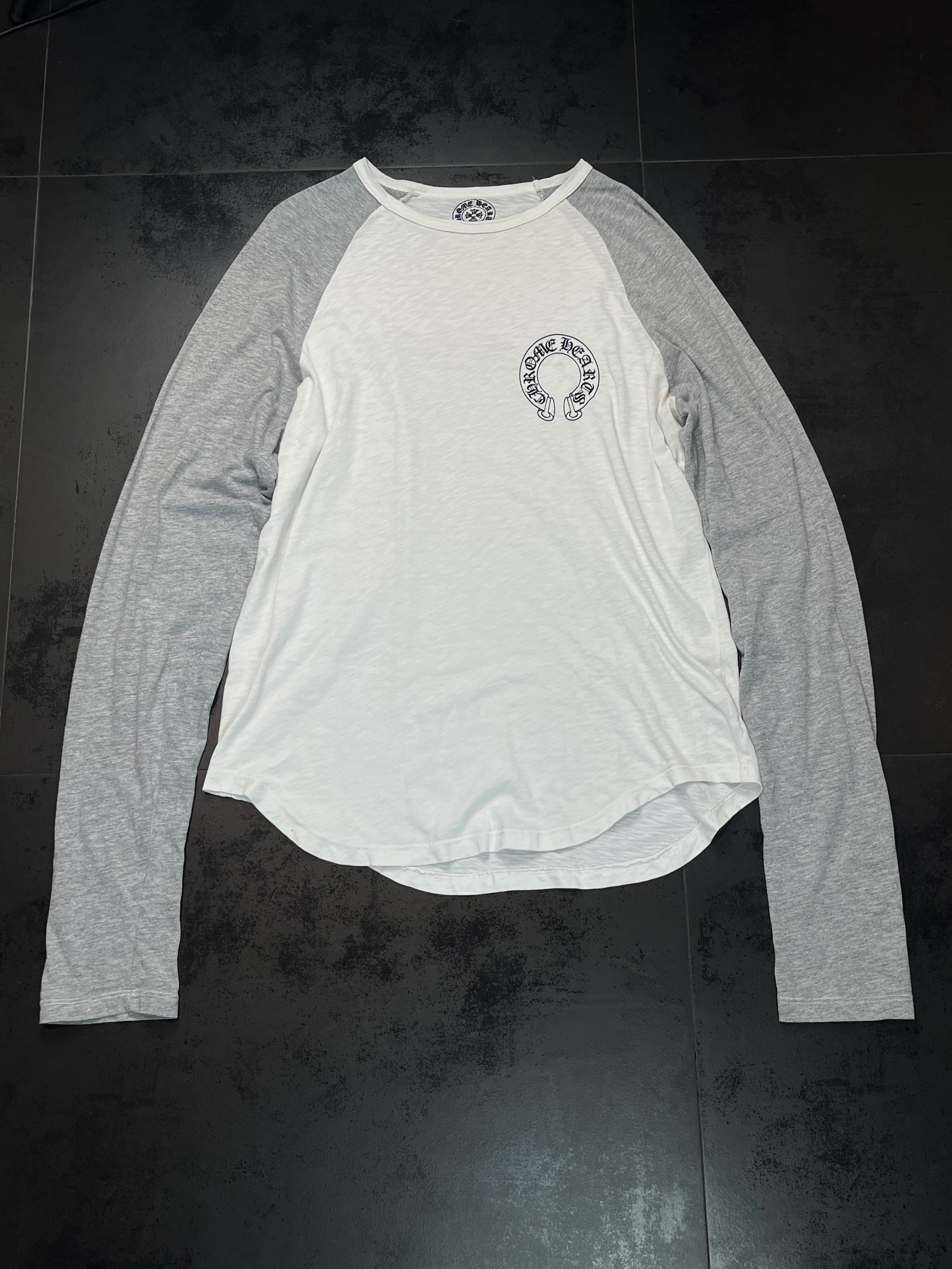 Chrome Hearts Raglan Scroll/Horseshoe Logo