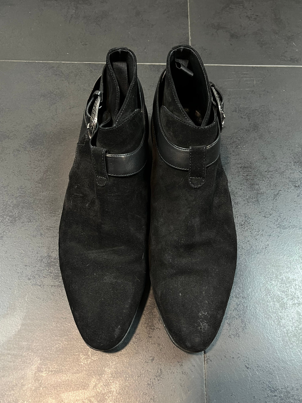 SS14 Saint Laurent Paris “Western Buckle” Boots By Hedi Slimane