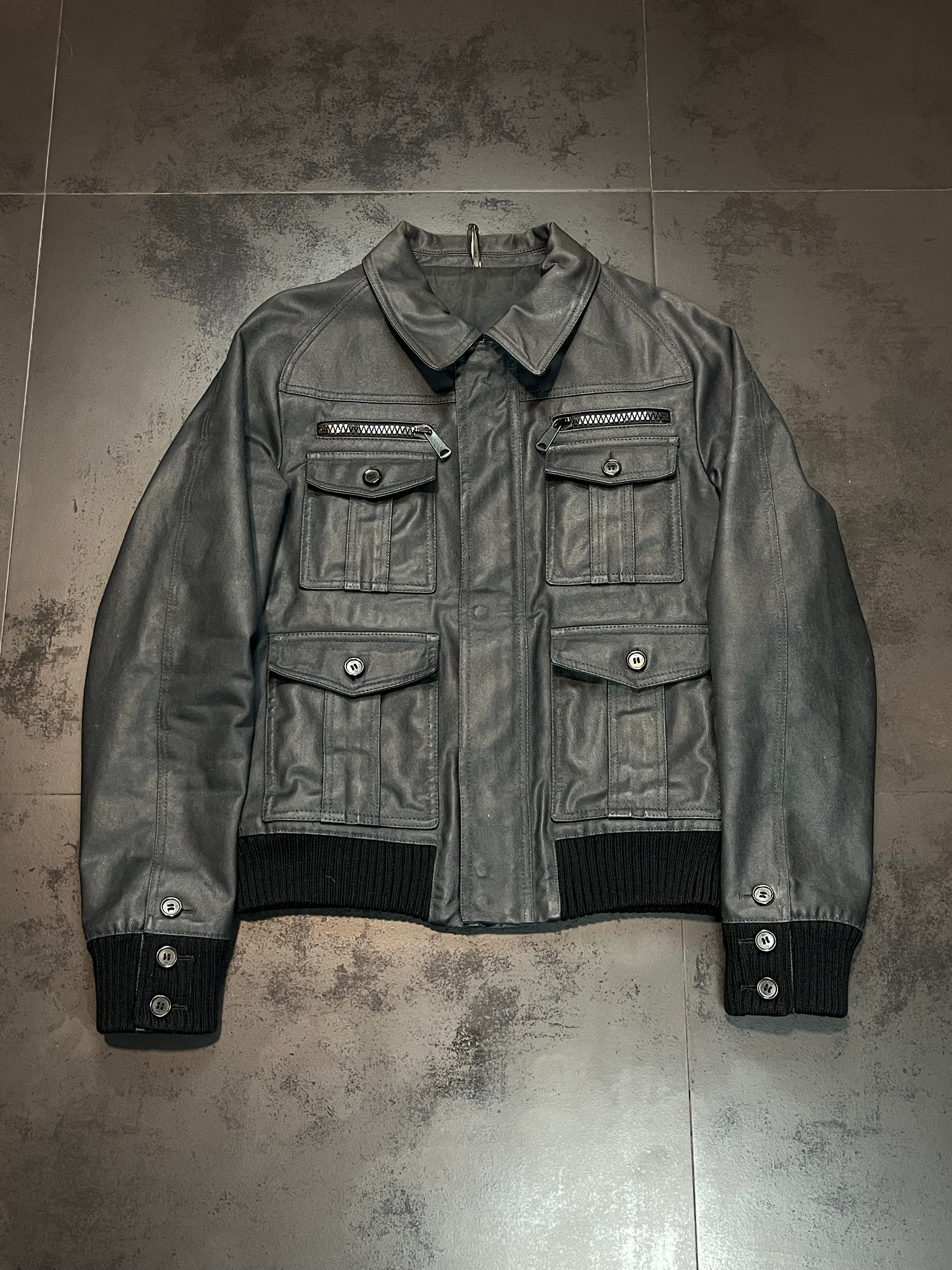 AW06 Dior “These Grey Days” Waxed M65 Jacket By Hedi Slimane