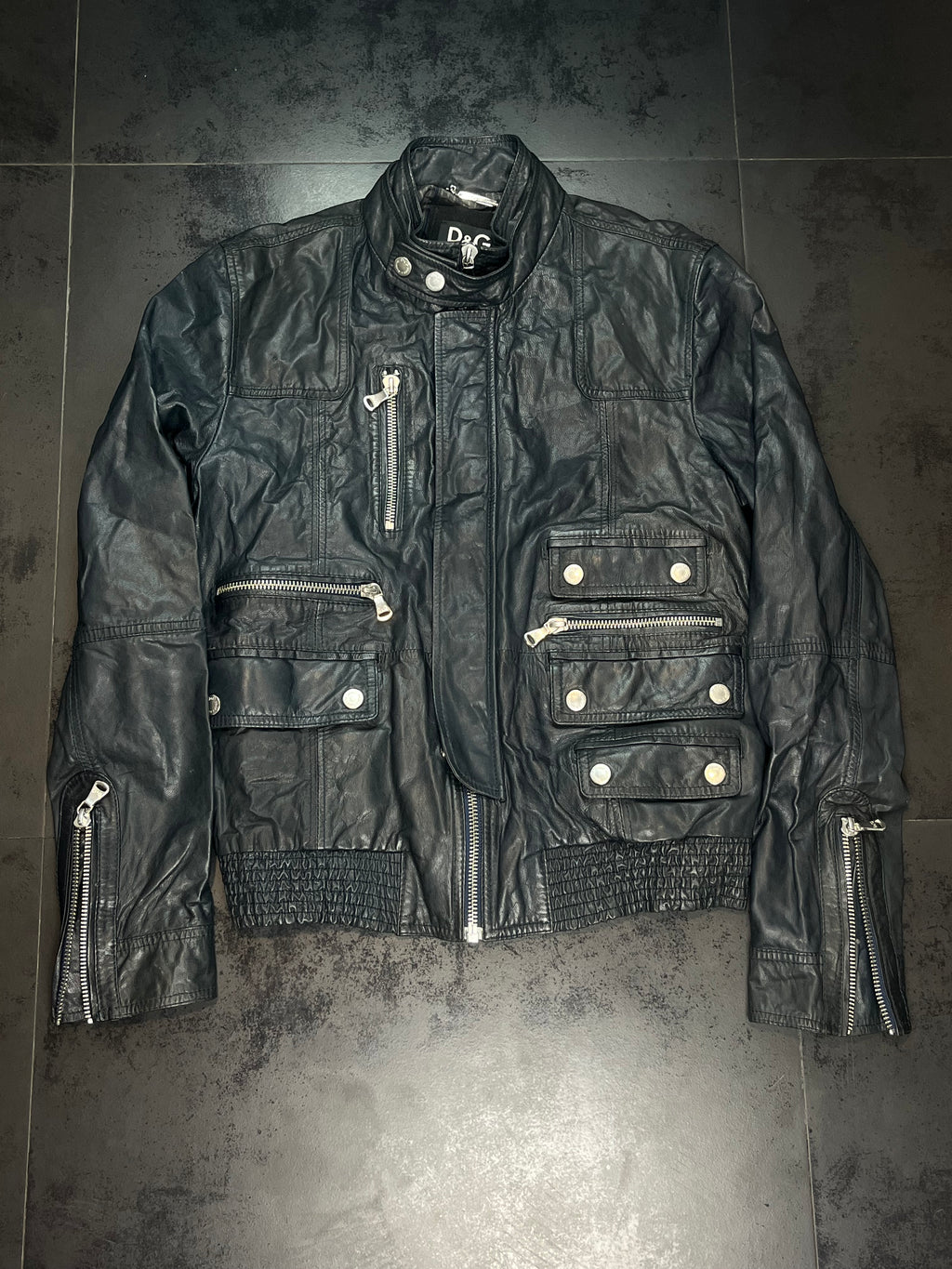 Aw08 Dolce & Gabbana Utility Leather Jacket