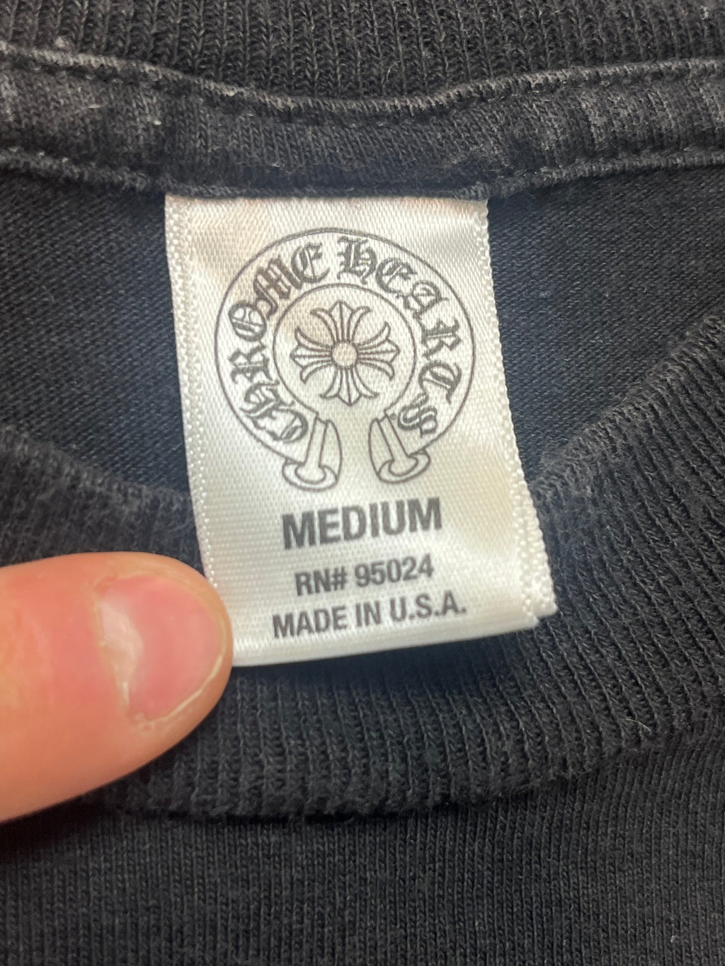 Chrome Hearts Camo Dagger/Scroll Logo Pocket Tee