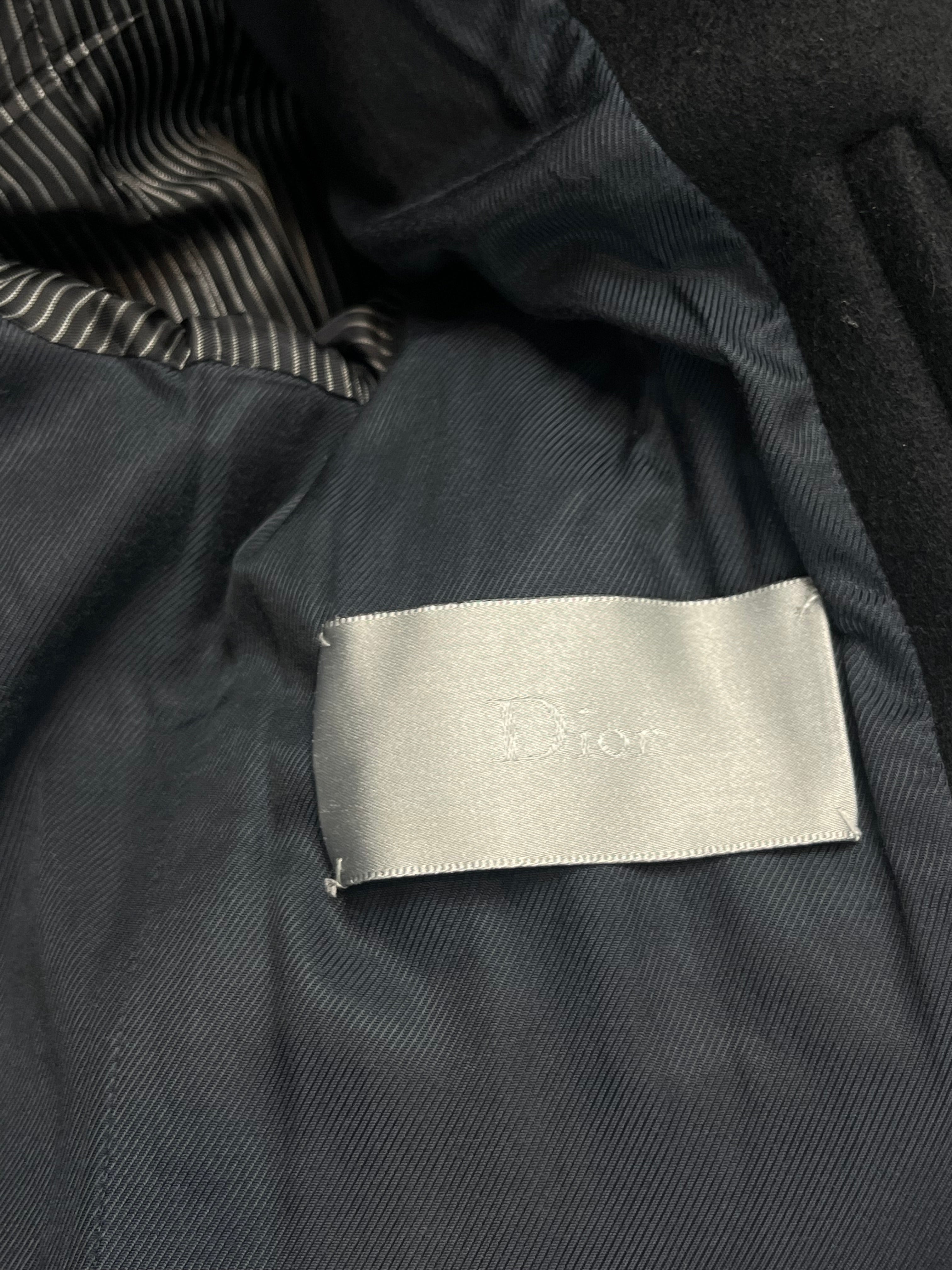 AW06 Dior "These Grey Days" Napoleon Duffle Coat By Hedi Slimane