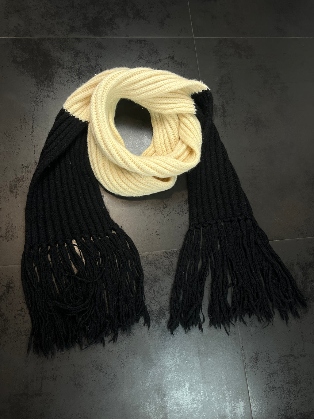 AW06 Dior "These Grey Days" Extra Long Wool Scarf