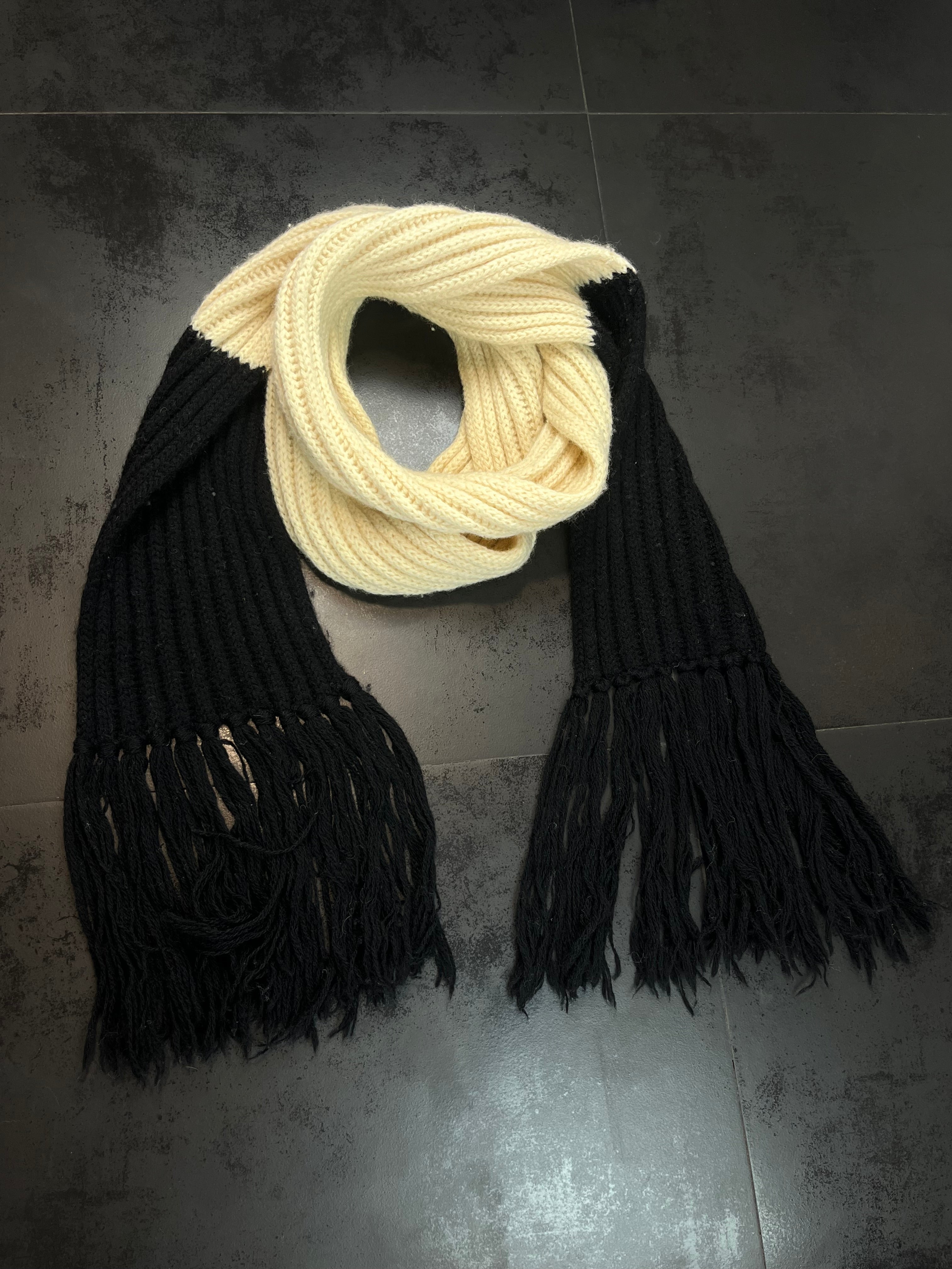 AW06 Dior "These Grey Days" Extra Long Wool Scarf