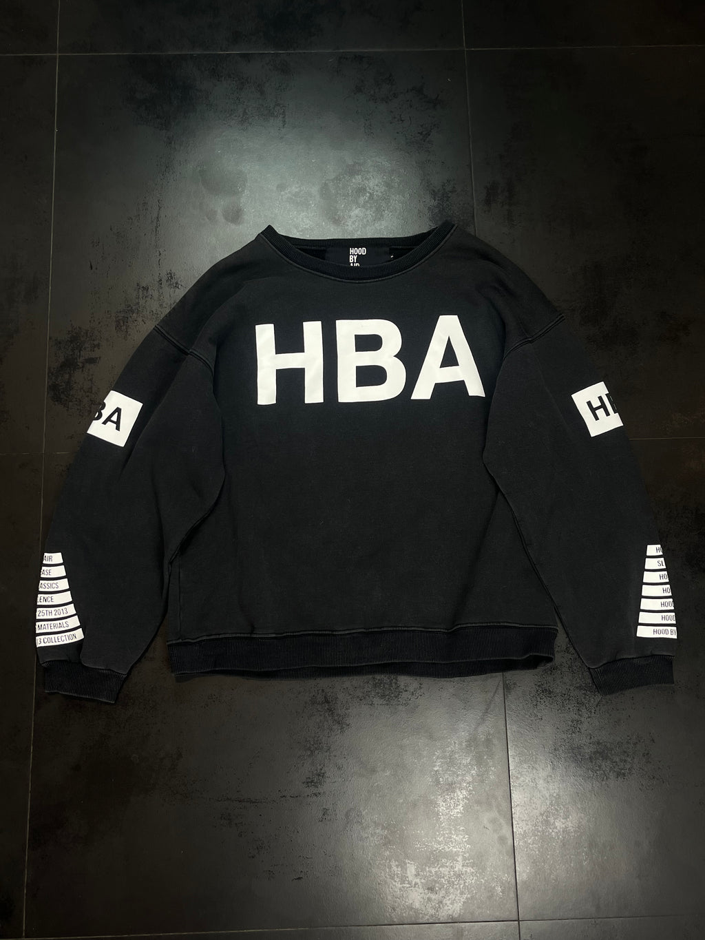 FW13 Hood By Air Boxy Cut Graphic Sweatshirt By Shayne Oliver