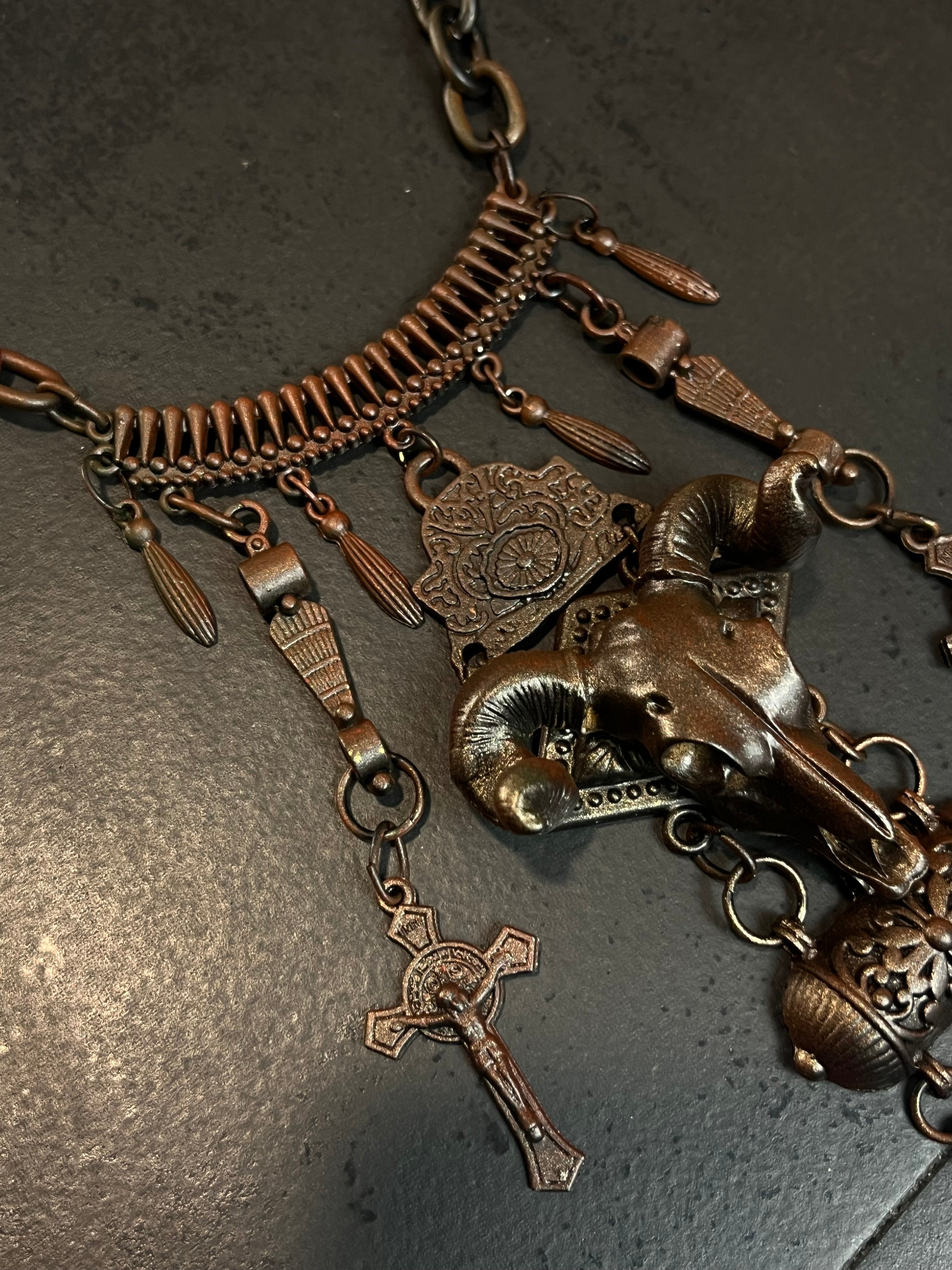 1of1 1994 Jean Pault Gaultier Multicross-Buffalo Rosary