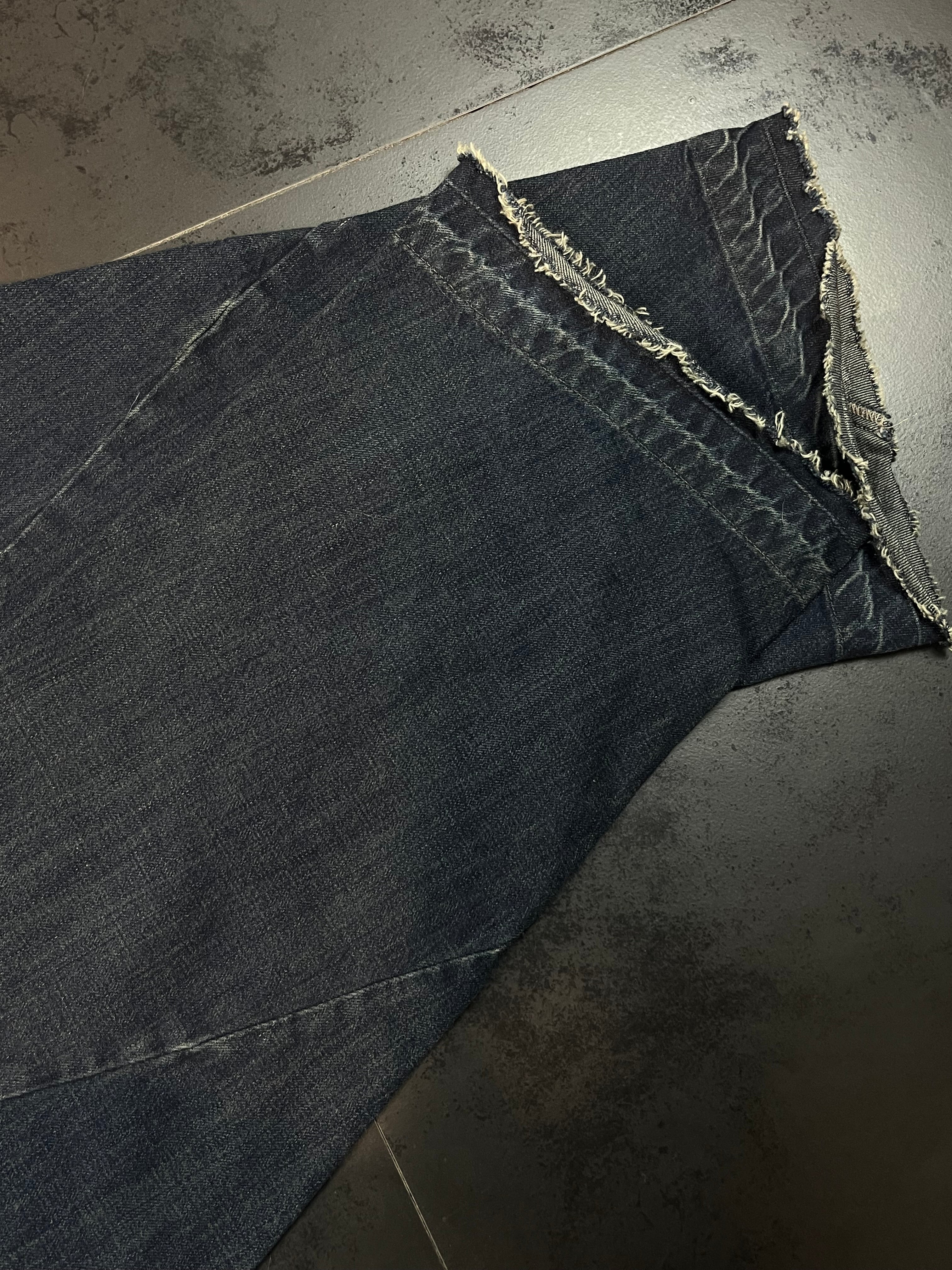 2009 Rick Owens Drkshdw Spiral Bias Bootcut Denim