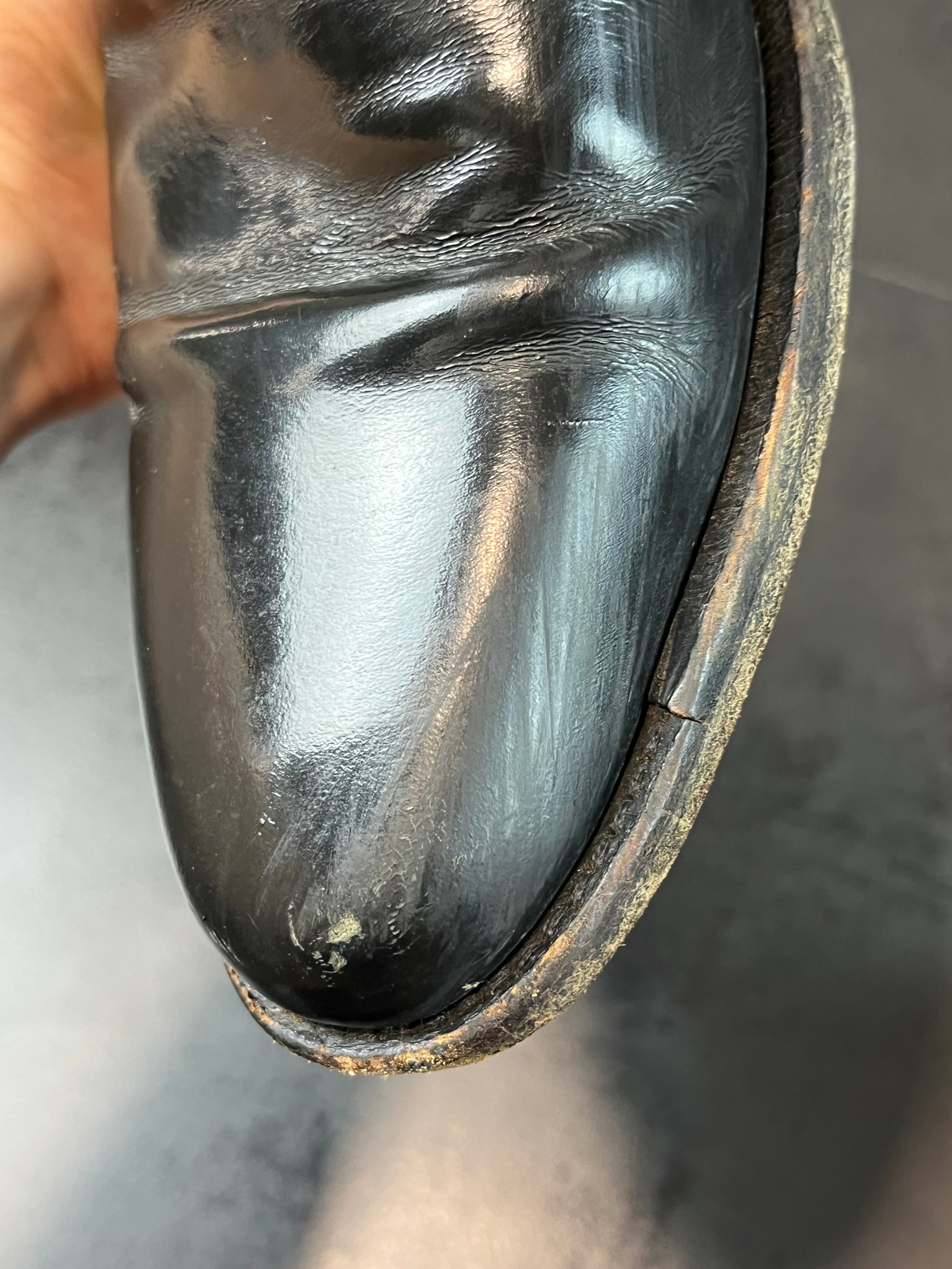 AW03 Dior “Luster” Patent Leather Black Boots