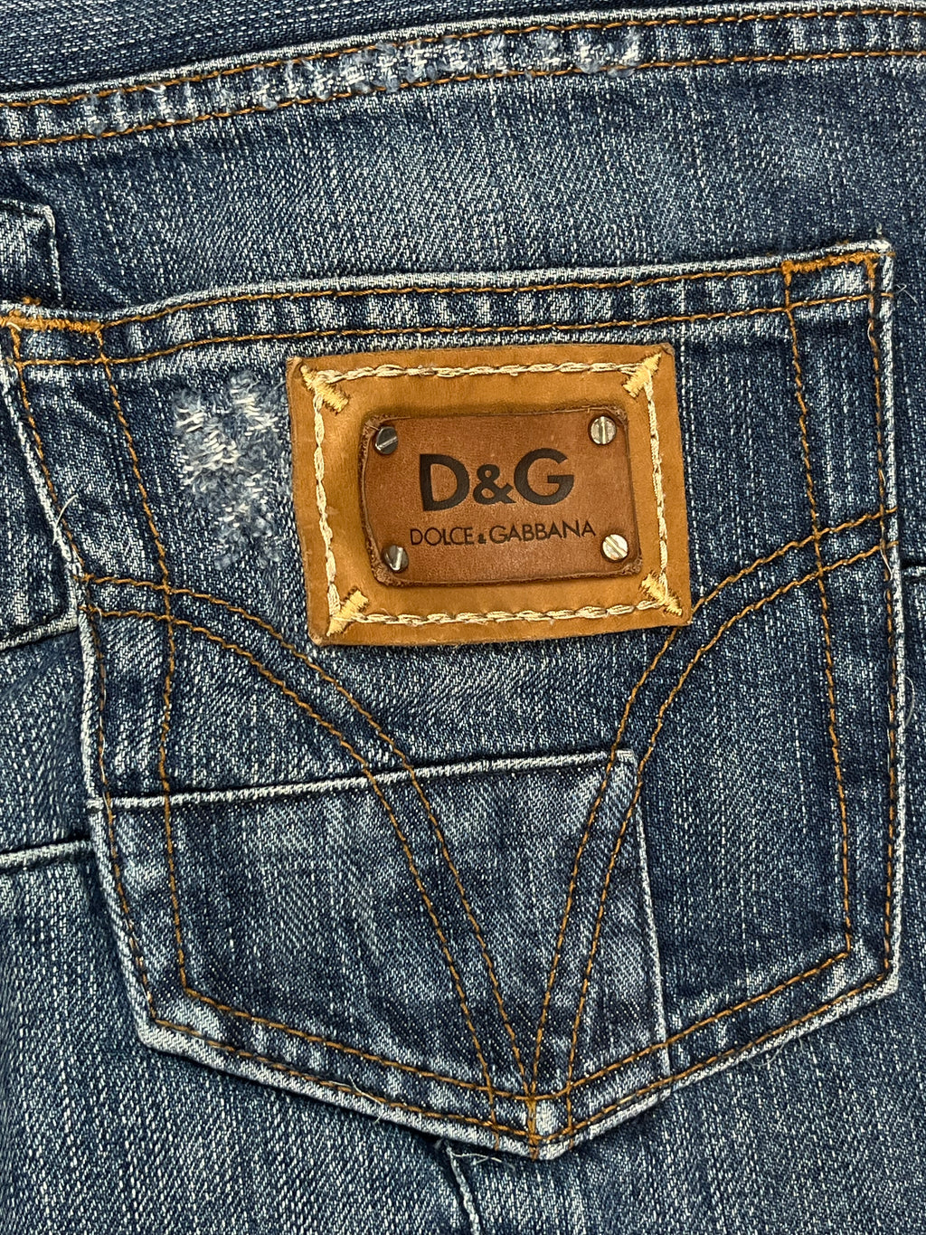 2000s Dolce & Gabbana Low Rise Flared Jeans