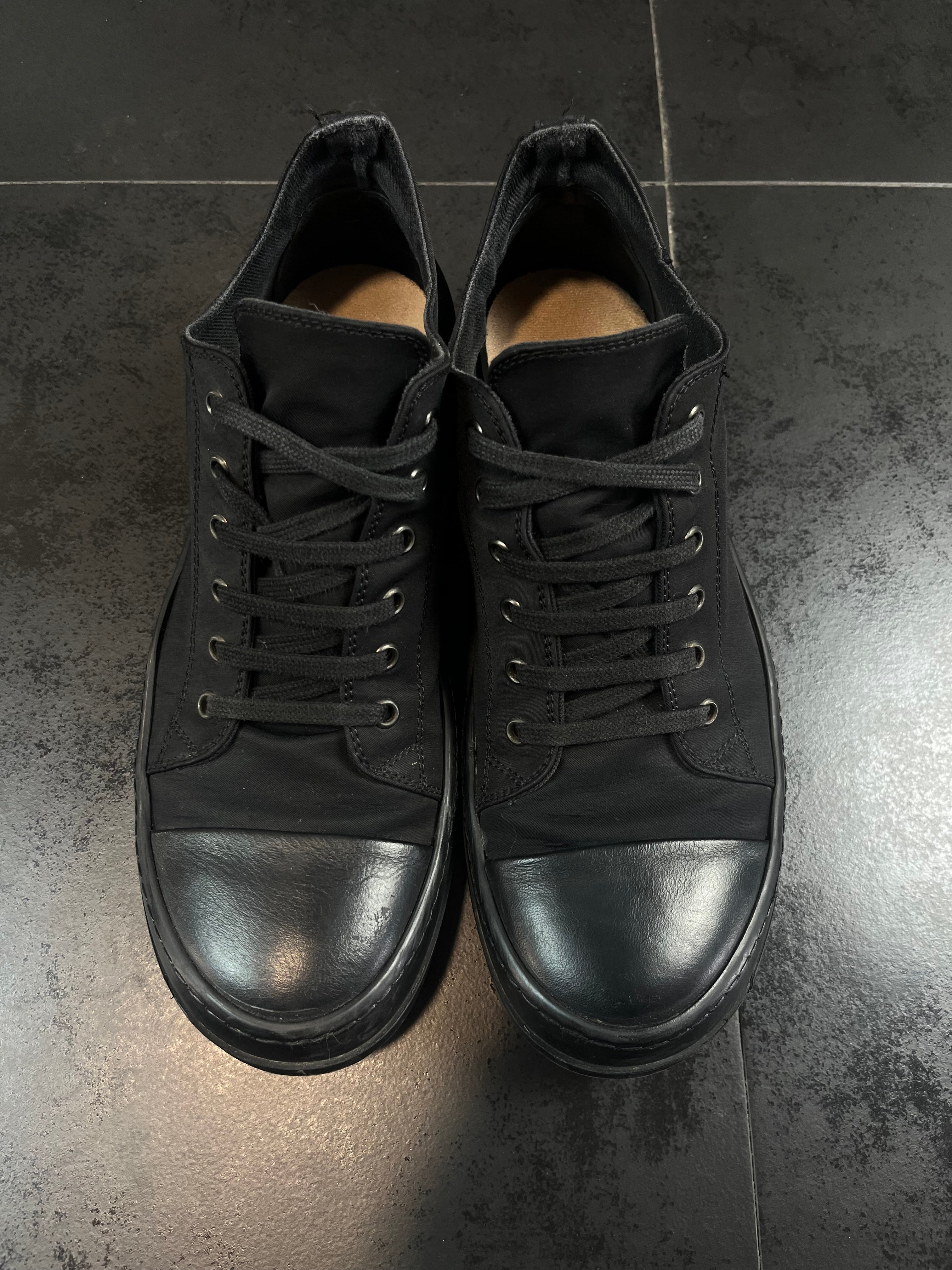 Rick Owens Drkshdw Ramones Triple Black Low